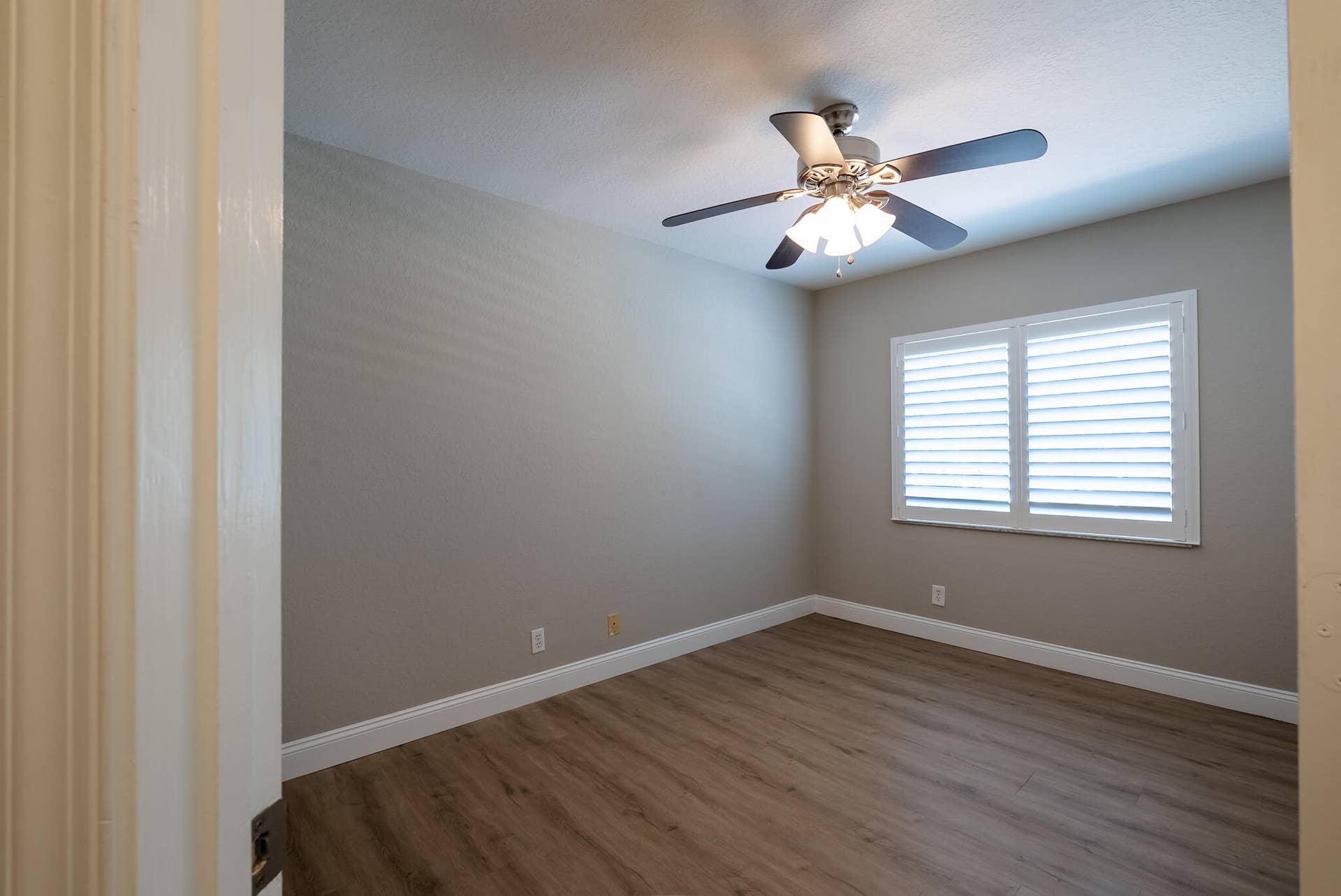 BEDROOM #2 WITH PLANTATION SHUTTERS