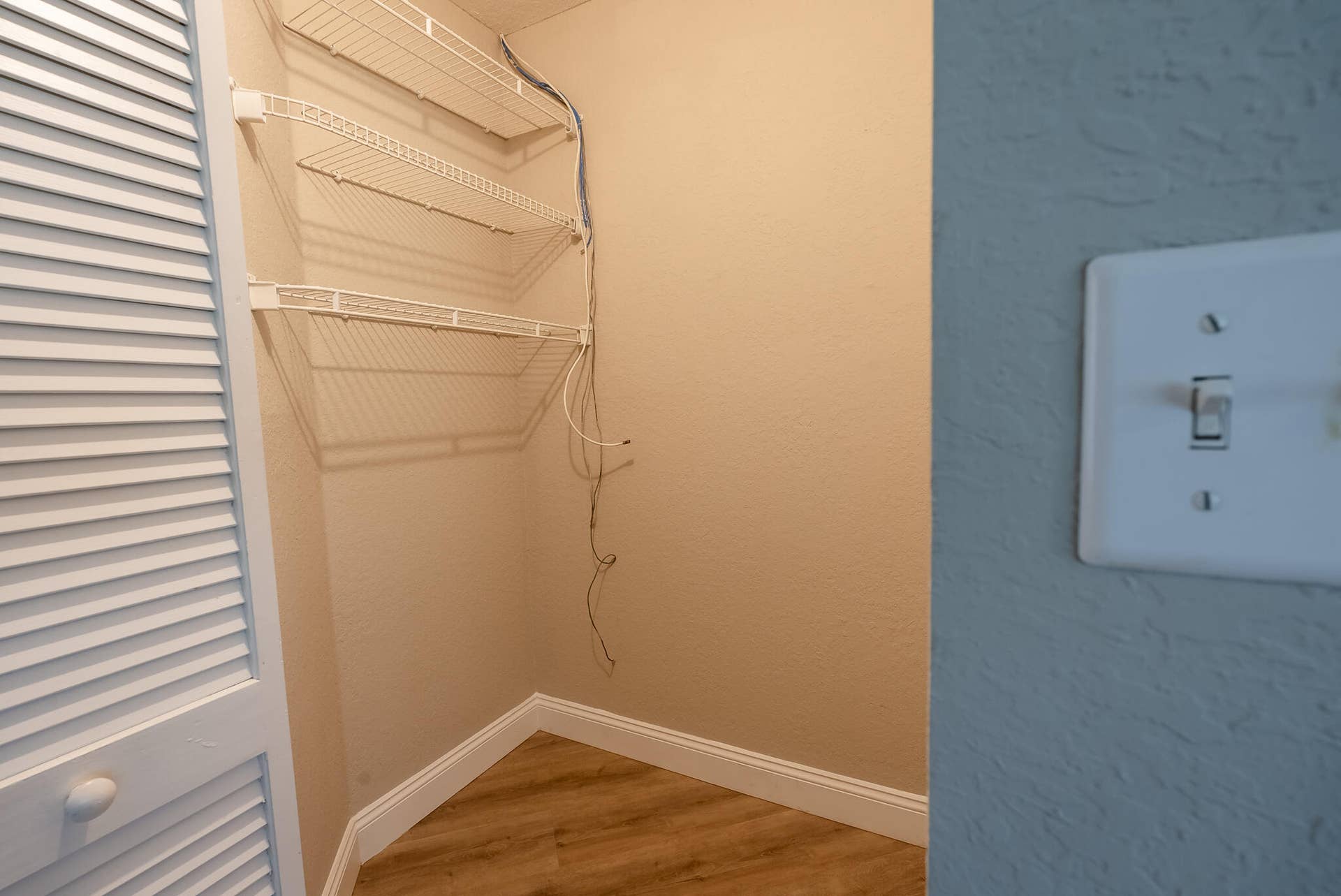 ONE OF TWO WALK-IN CLOSETS