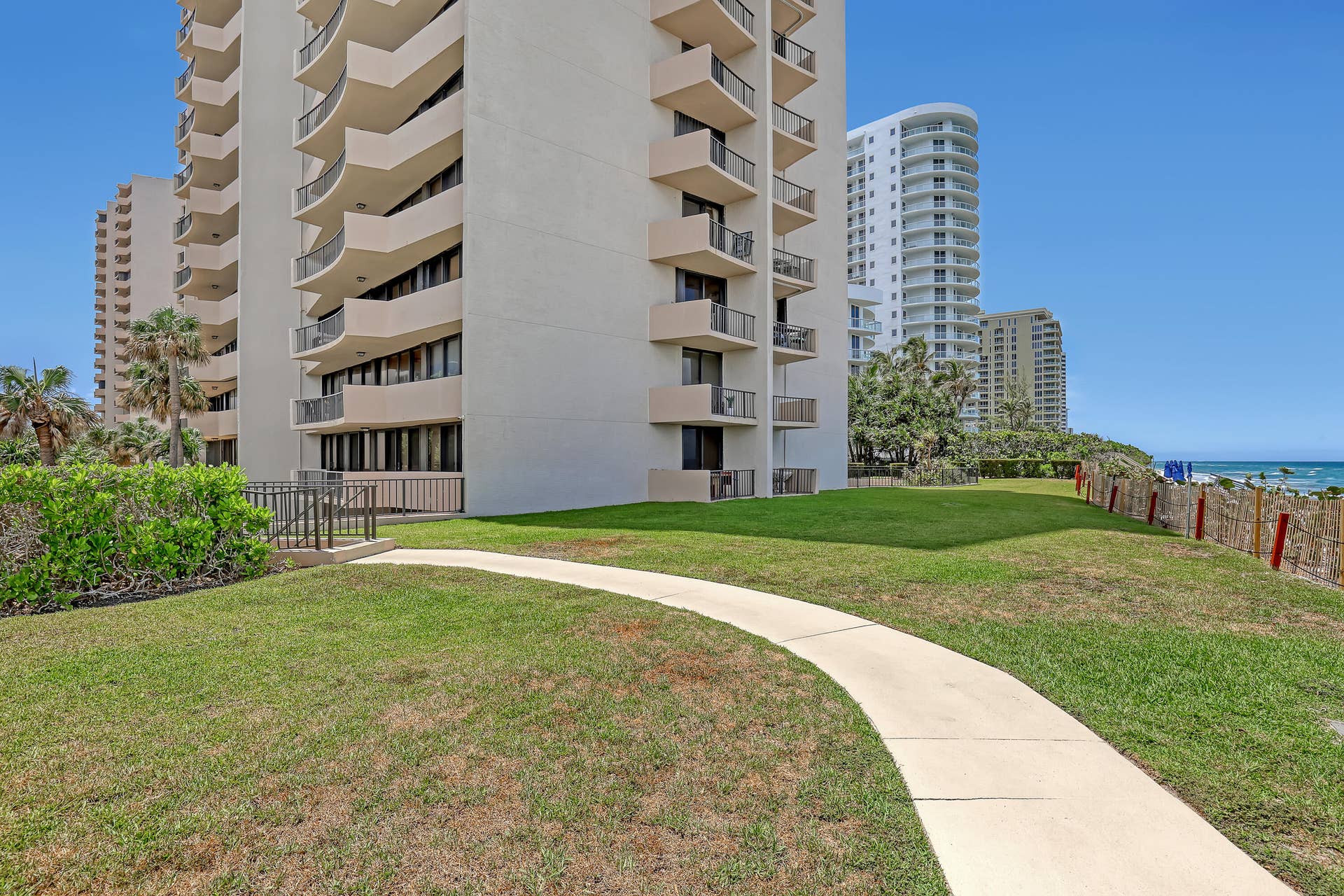 4200 N OCEAN Drive, #2-403, Singer Island, FL 33404 Private walk way to the beach