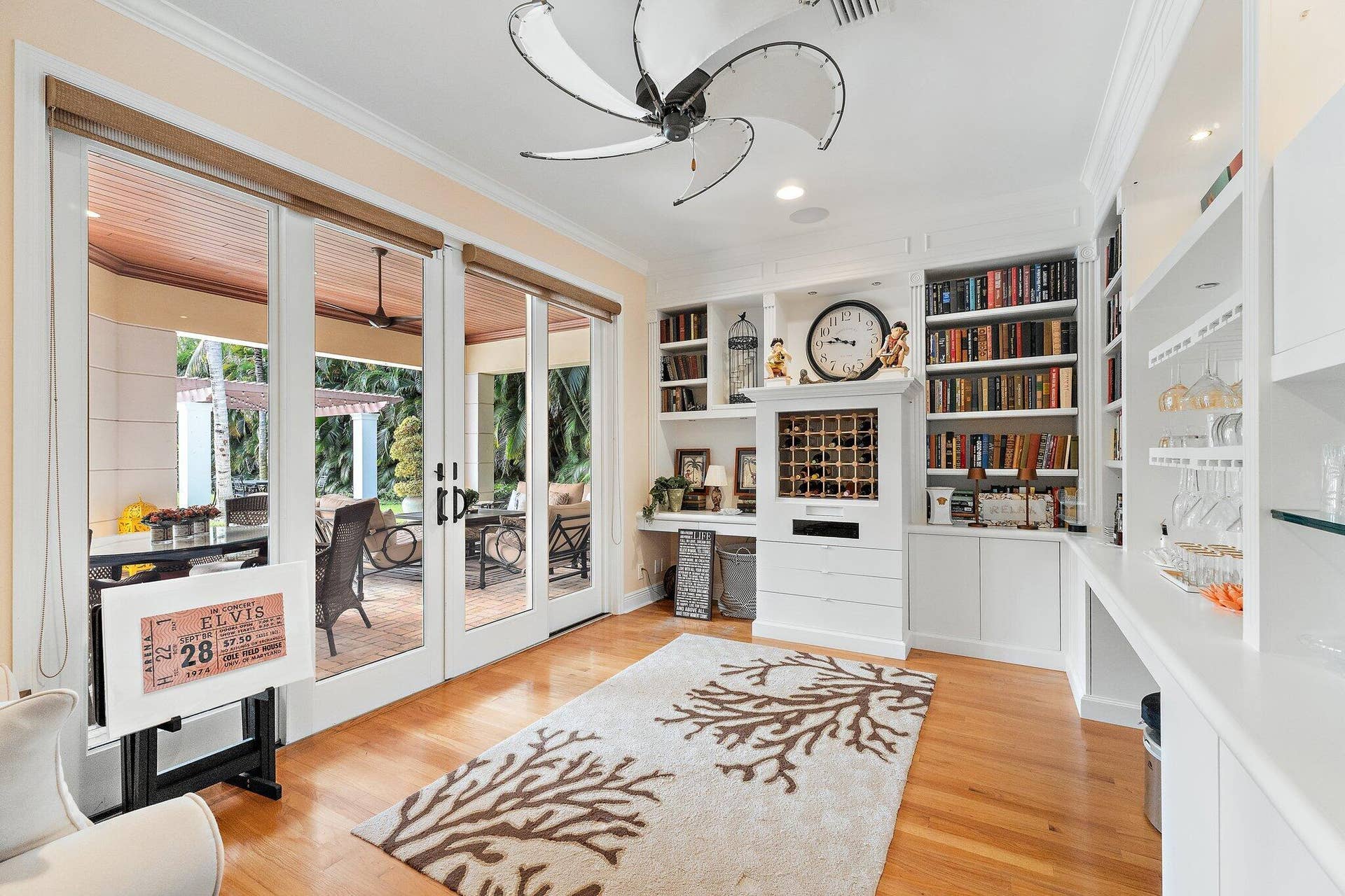 12420 Plantation Lane, North Palm Beach, FL 33408 multi purpose room overlooking lanai