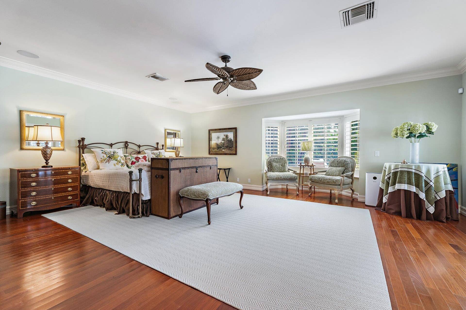 12420 Plantation Lane, North Palm Beach, FL 33408 grand in size, this owner's wing offers Huge BR, bath + closets