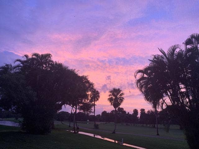3980 Oaks Clubhouse Drive, #101, Pompano Beach, Pompano Beach, FL 33069 Sunset Golf Course View