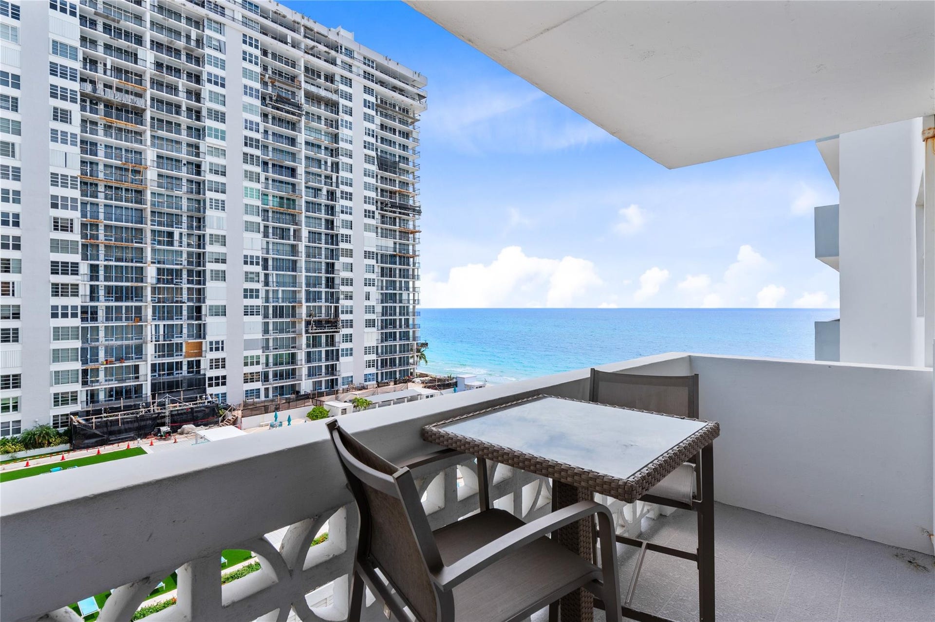 4250 GALT OCEAN Drive, #8L, Fort Lauderdale, Fort Lauderdale, FL 33308 Private balcony with open water