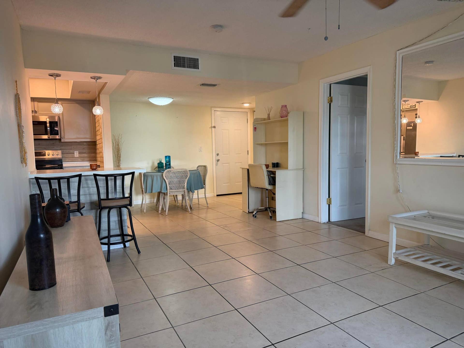 950 S Kanner Highway, #C 10, Stuart, FL 34994 Spacious living room separated the two bedrooms.