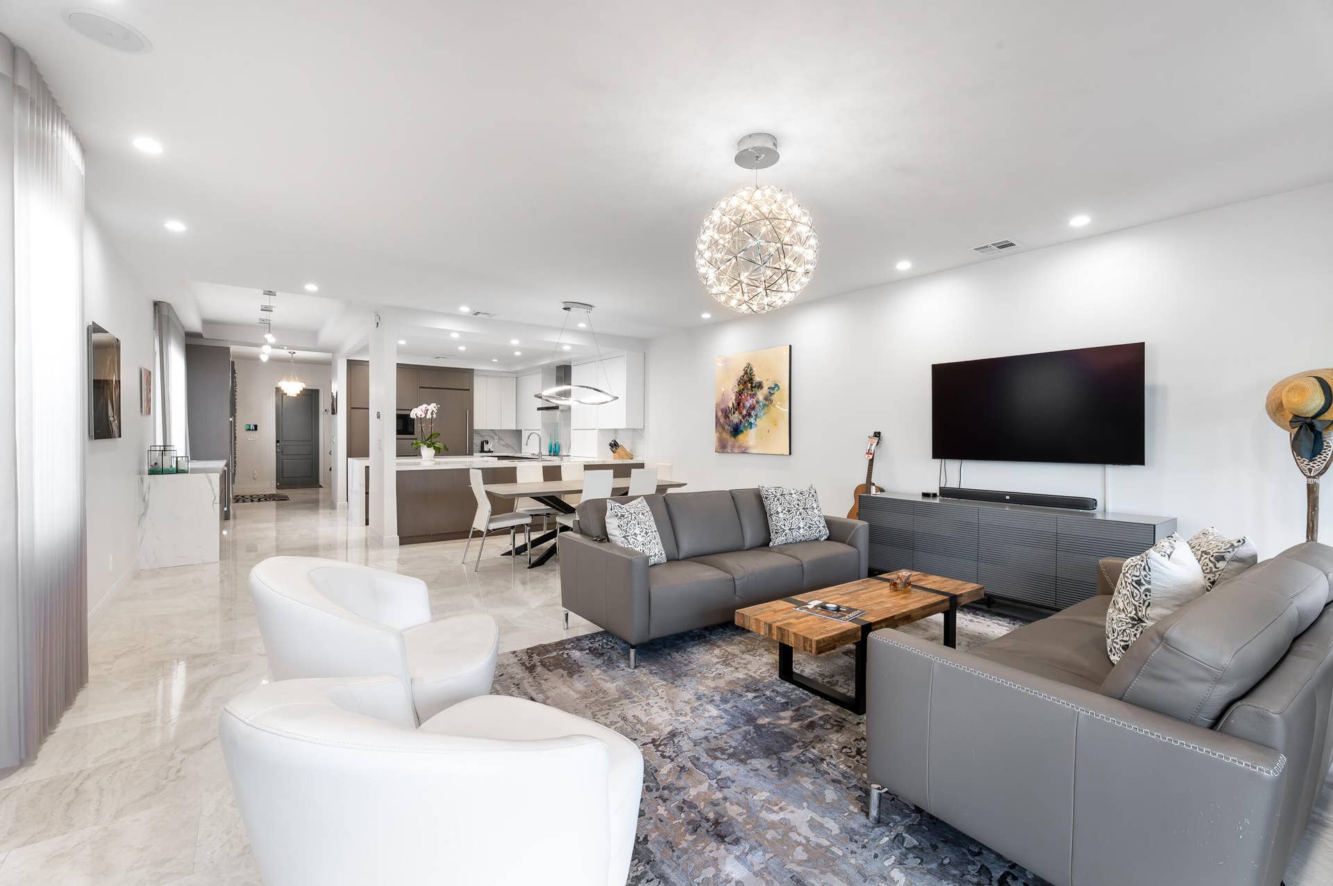 411 Hendricks Isle, Fort Lauderdale, FL 33301 Hunter Douglas automatic blinds throughout