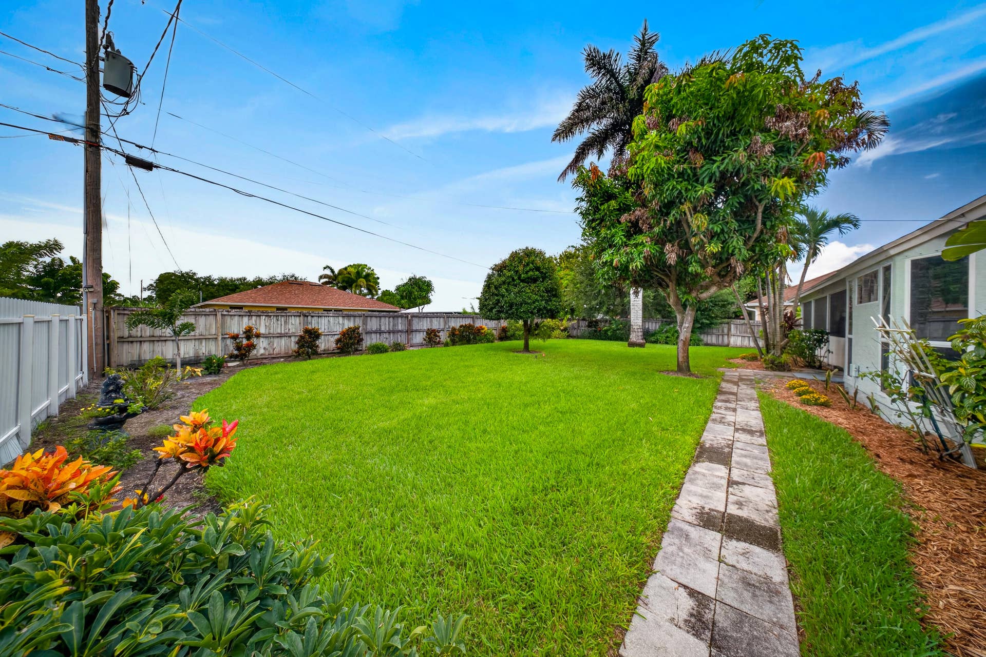 3274 SW CRUMPACKER Street, Port St Lucie, FL 34953 Back yard