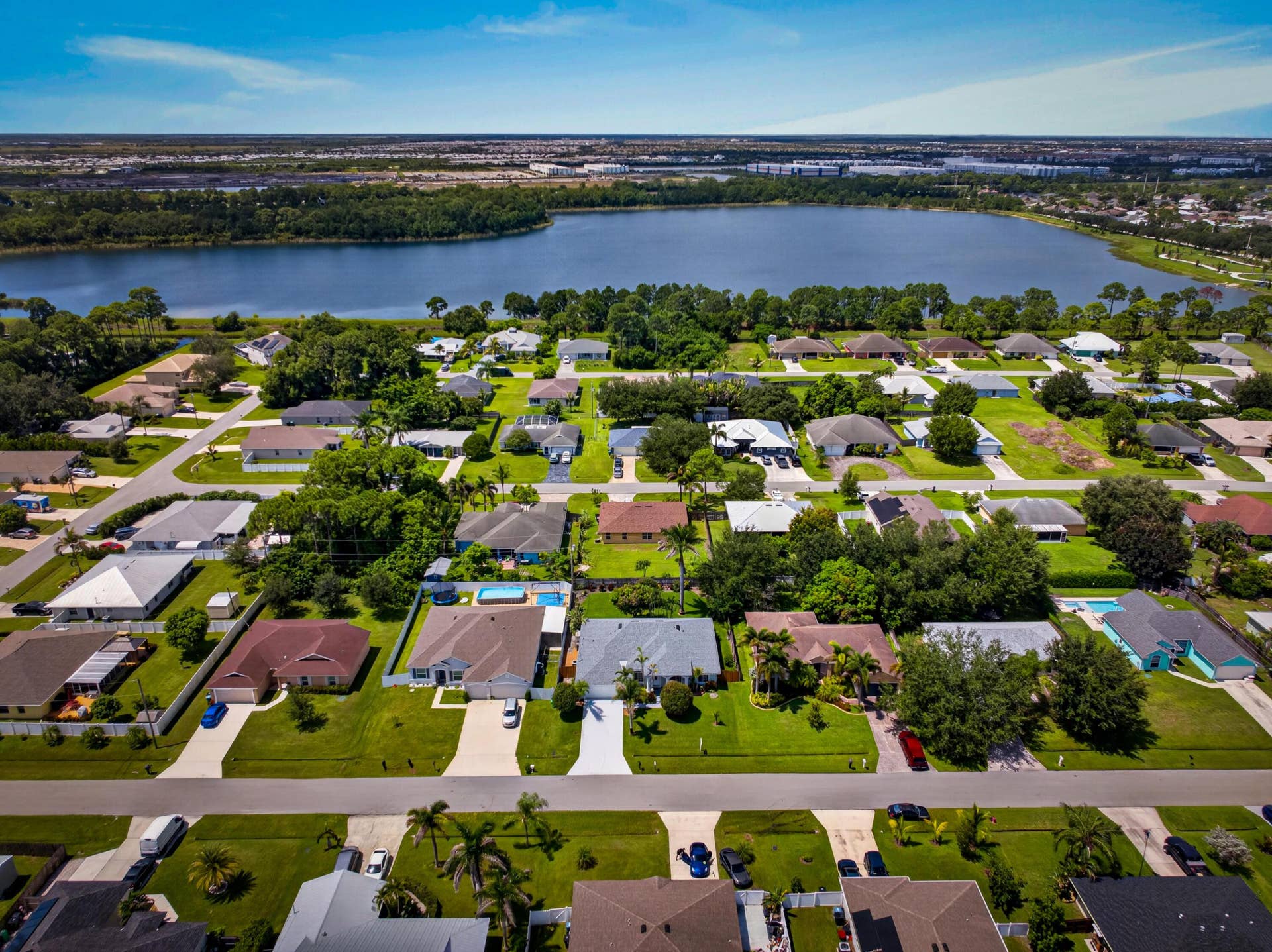 3274 SW CRUMPACKER Street, Port St Lucie, FL 34953 Residential community with extensive water frontage and mature landscaping