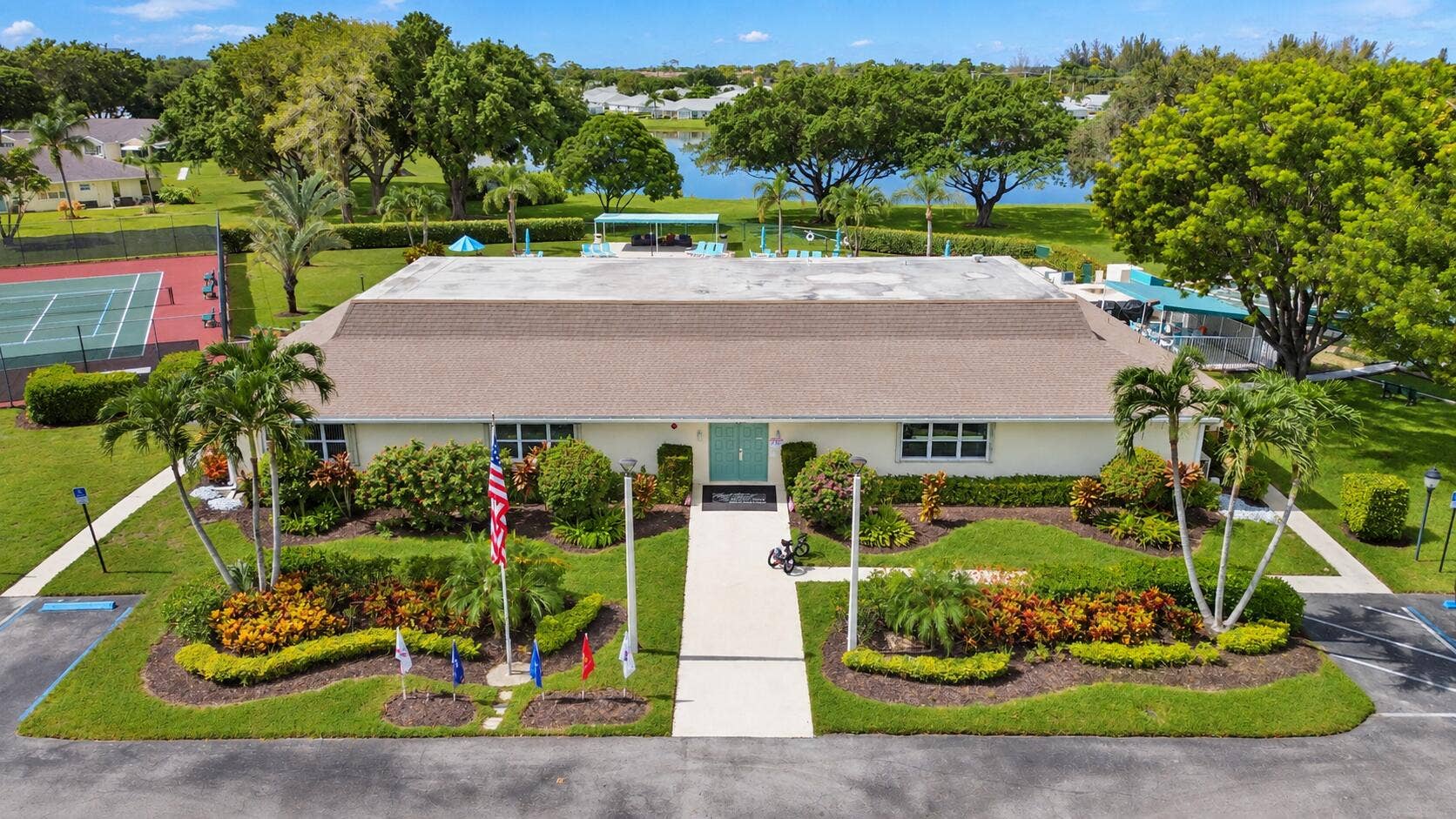 14250 NESTING Way, #C, Delray Beach, FL 33484 Clubhouse Front