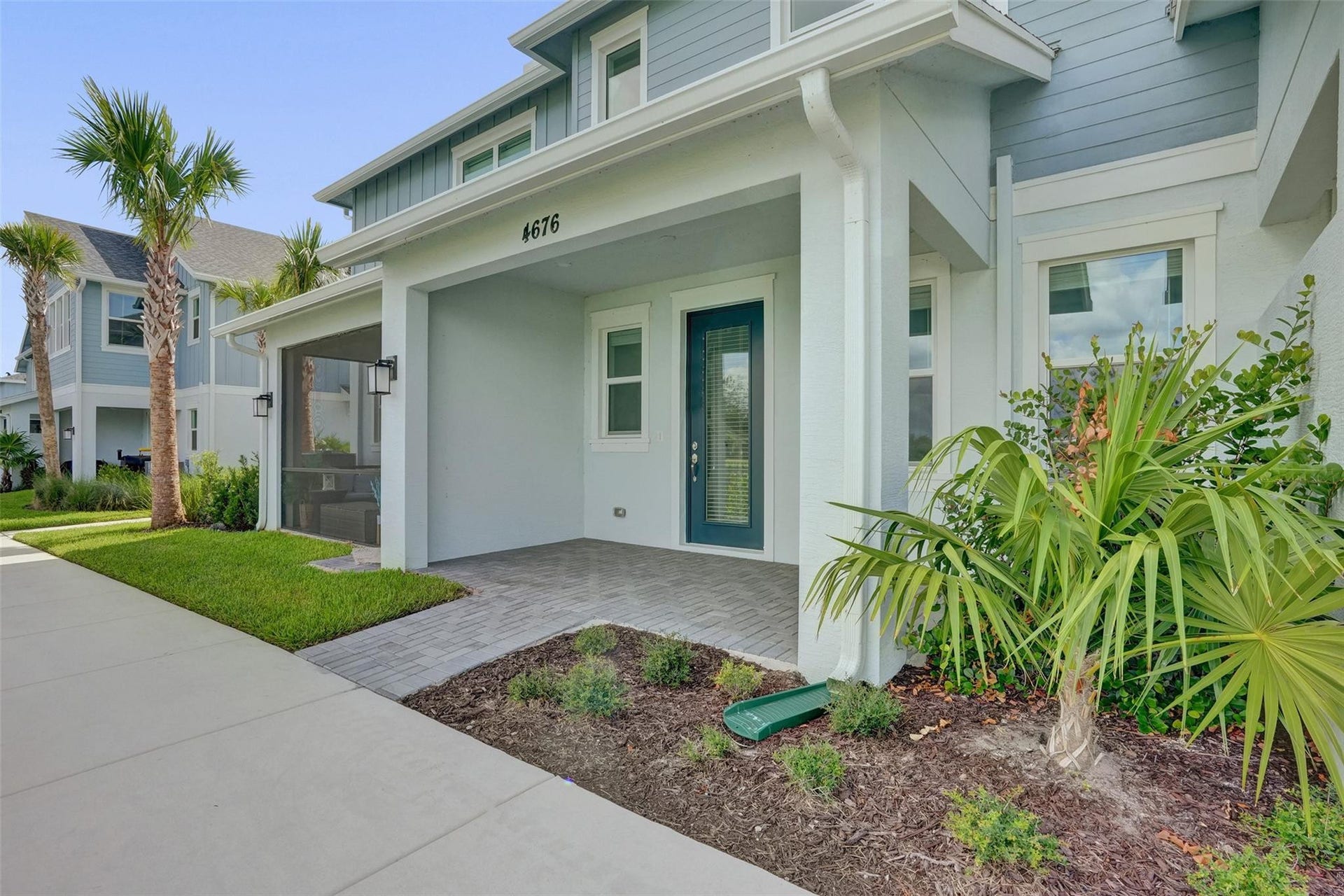 Private front porch with Sunrise water view