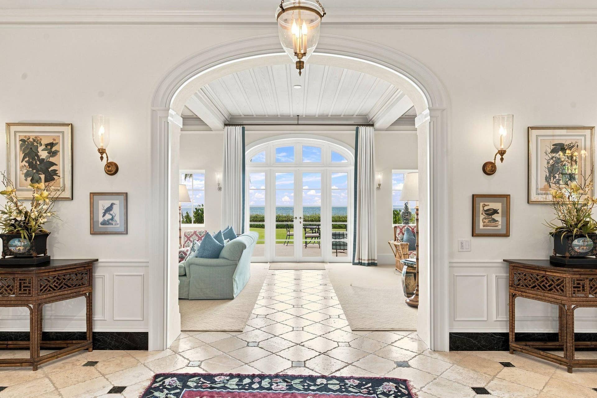 1919 N OCEAN Boulevard, Gulf Stream, FL 33483 View from Entry hall