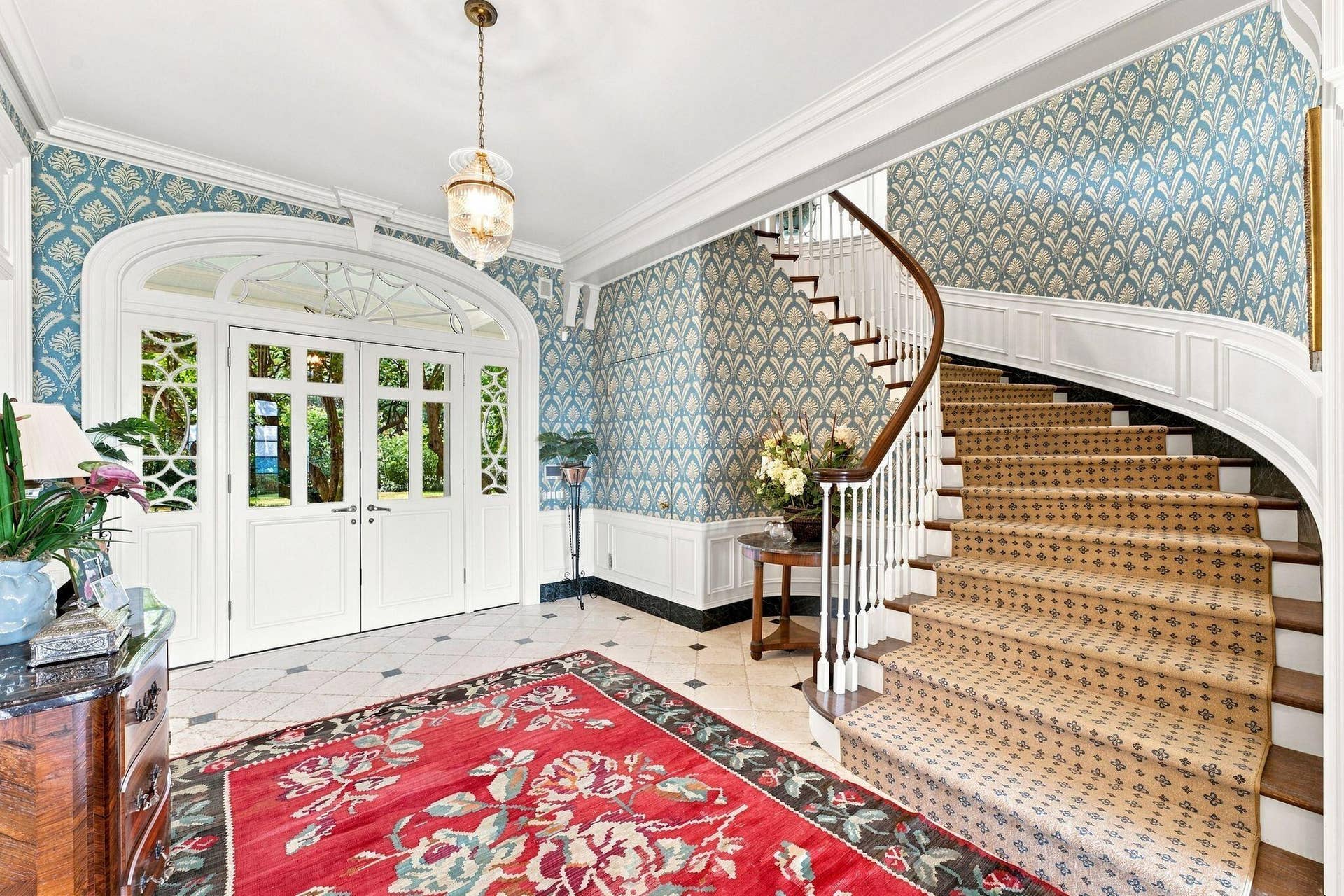 1919 N OCEAN Boulevard, Gulf Stream, FL 33483 Entry hall with elevator at left