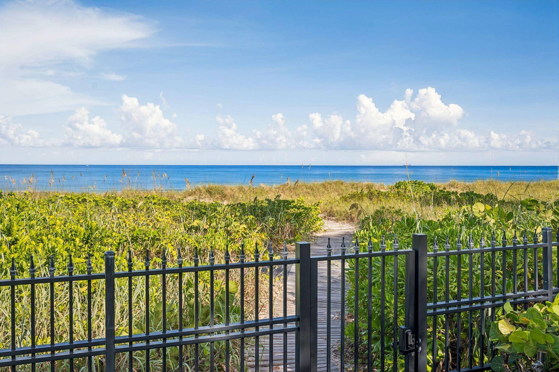 1919 N OCEAN Boulevard, Gulf Stream, FL 33483 Private beach gate and boardwalk