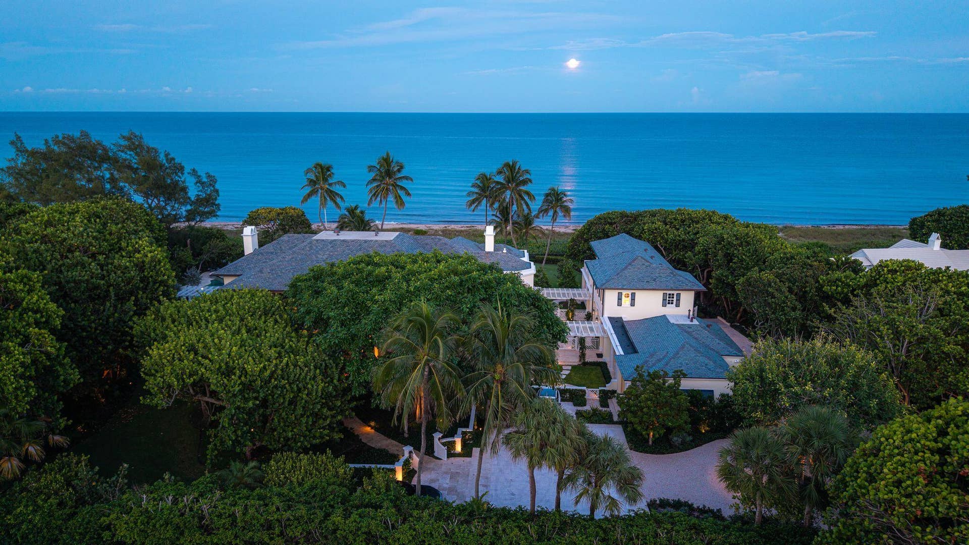 1919 N OCEAN Boulevard, Gulf Stream, FL 33483 Aerial view west side of house