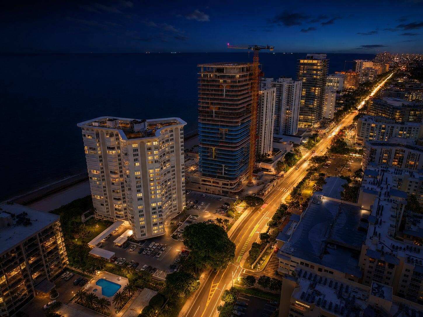 1340 S Ocean Boulevard, #1709, Pompano Beach, FL 33062 OCEAN evening