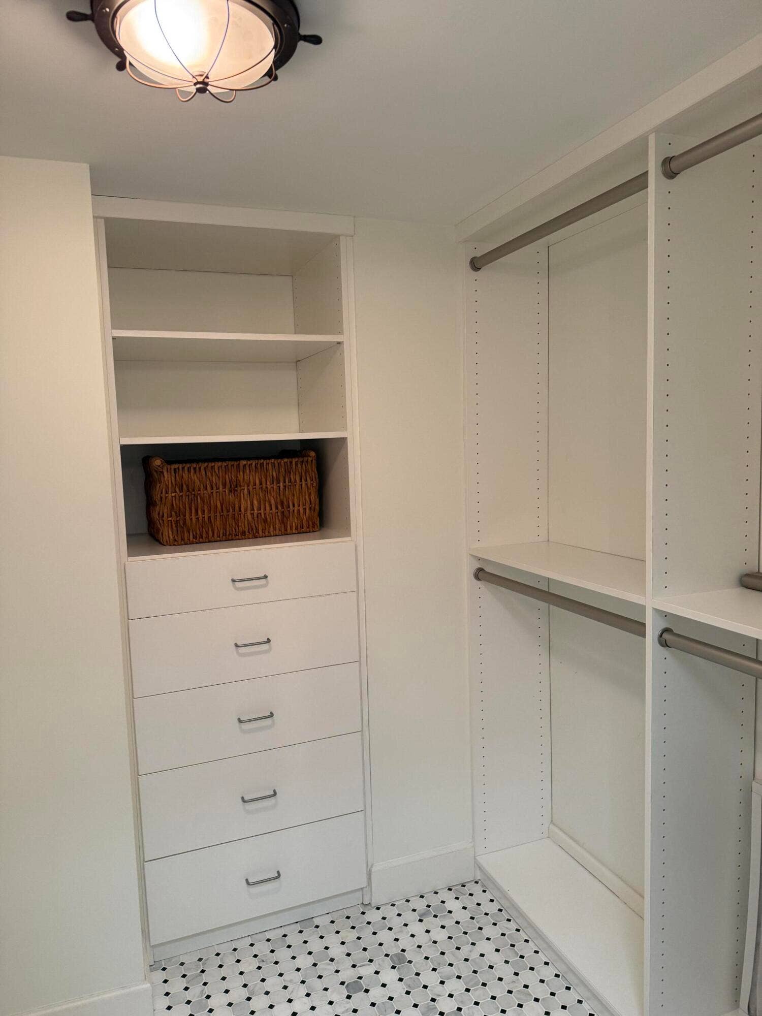 Walk in closet in Primary