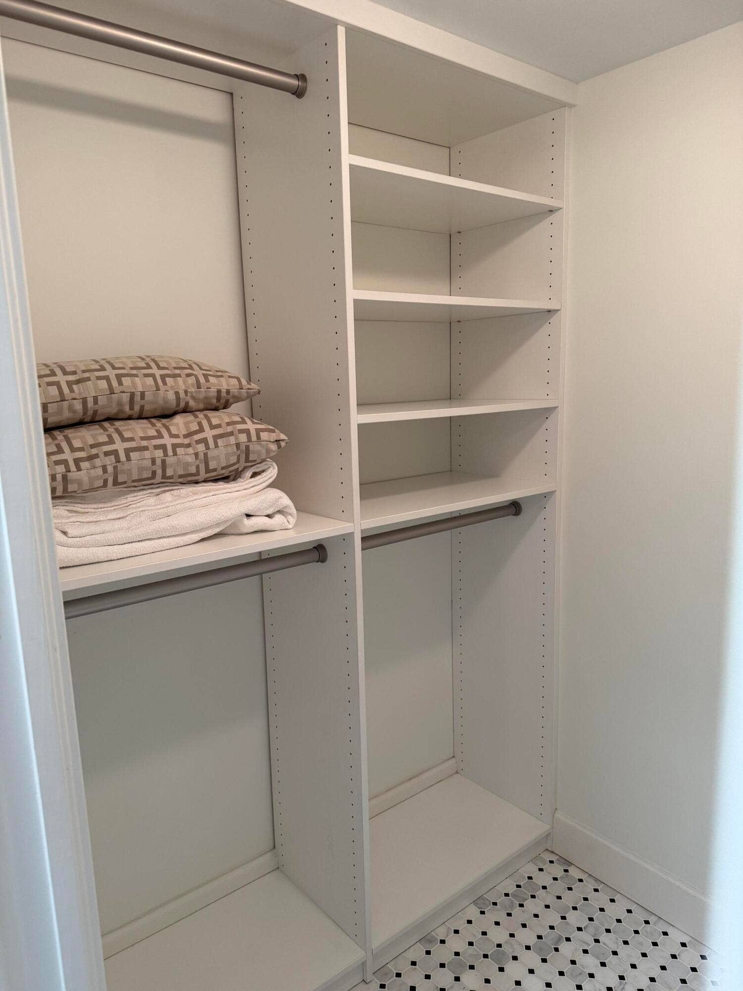 Walk in closet in Primary