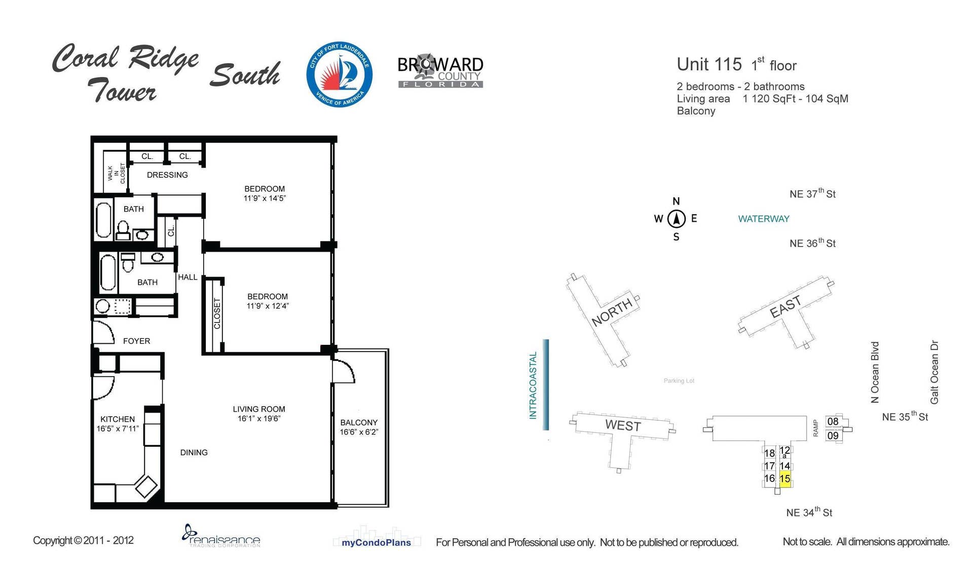 3333 NE 34th Street NE, #115, Fort Lauderdale, FL 33308 Floor Plan 5507364