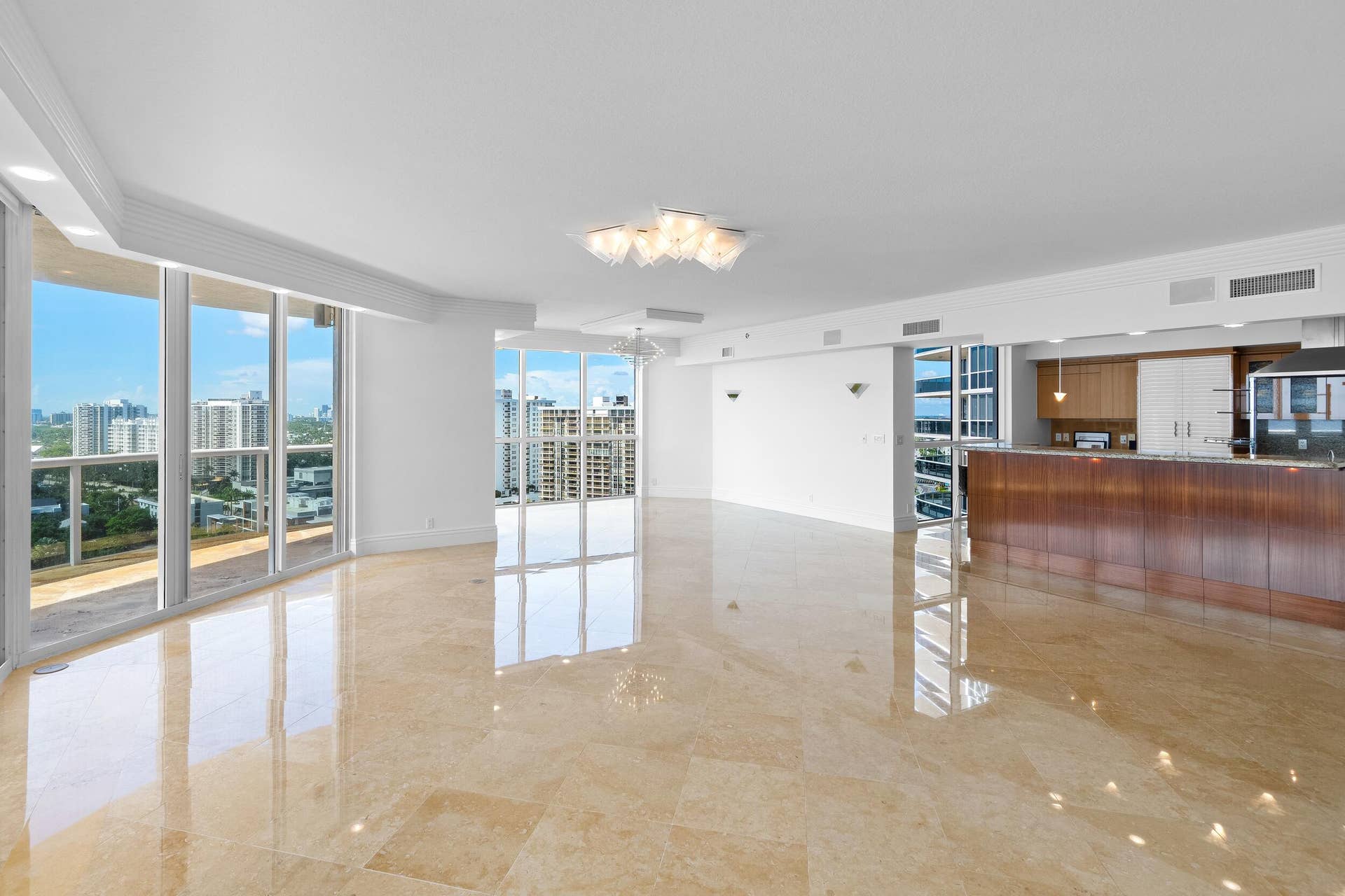 3100 N Ocean Boulevard, #1610, Fort Lauderdale, FL 33308 Living / Dining Area