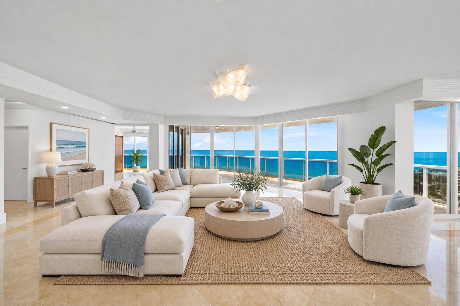 3100 N Ocean Boulevard, #1610, Fort Lauderdale, FL 33308 virtually staged