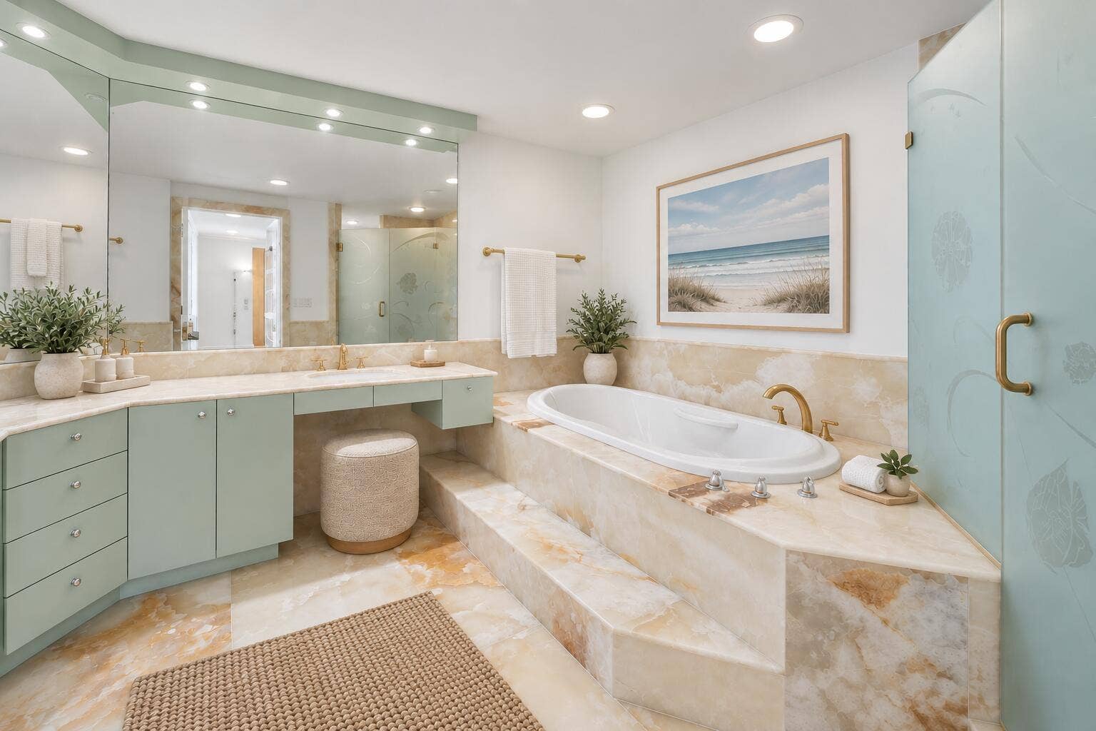 3100 N Ocean Boulevard, #1610, Fort Lauderdale, FL 33308 Primary Bathroom