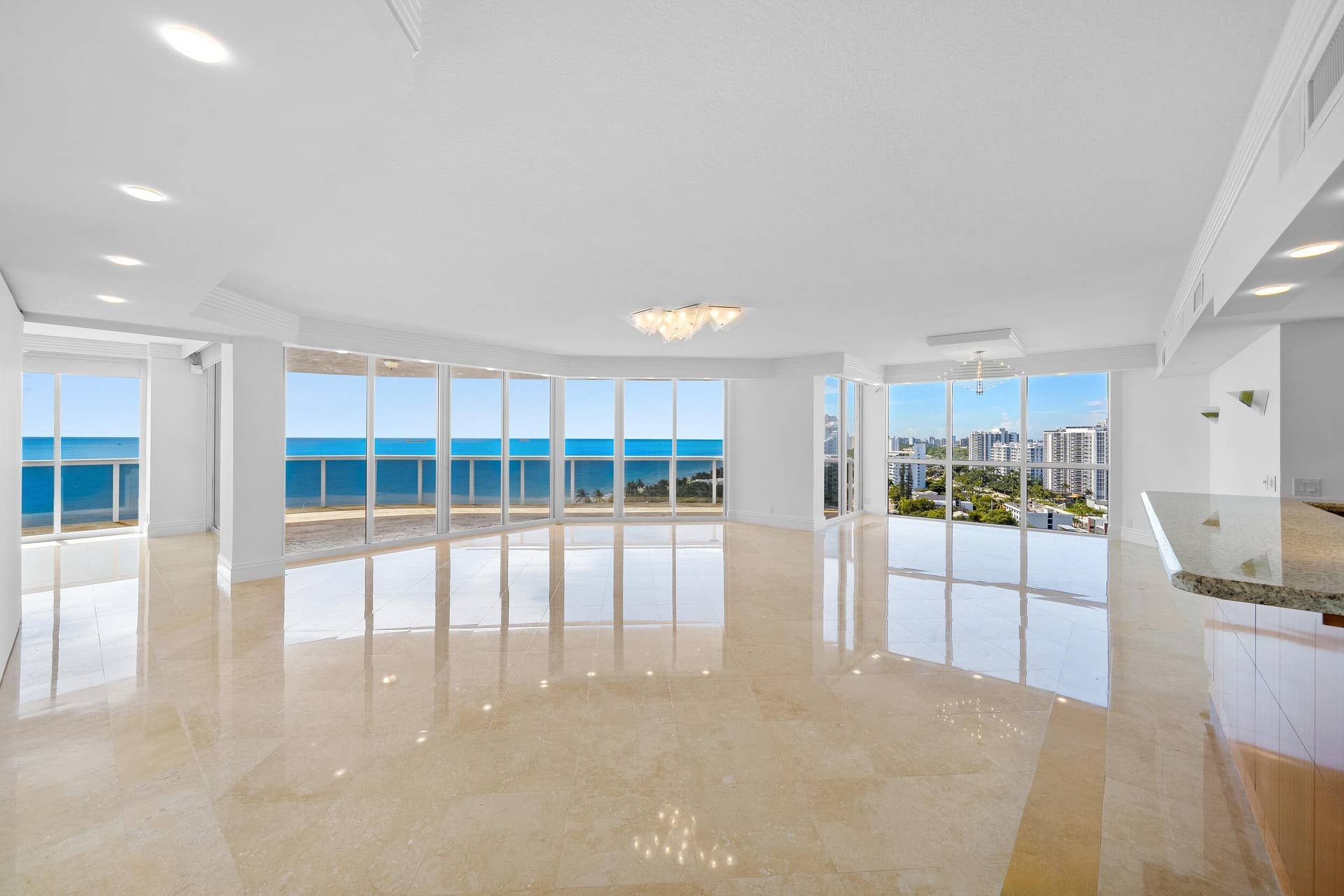 3100 N Ocean Boulevard, #1610, Fort Lauderdale, FL 33308 Living Area ocean views