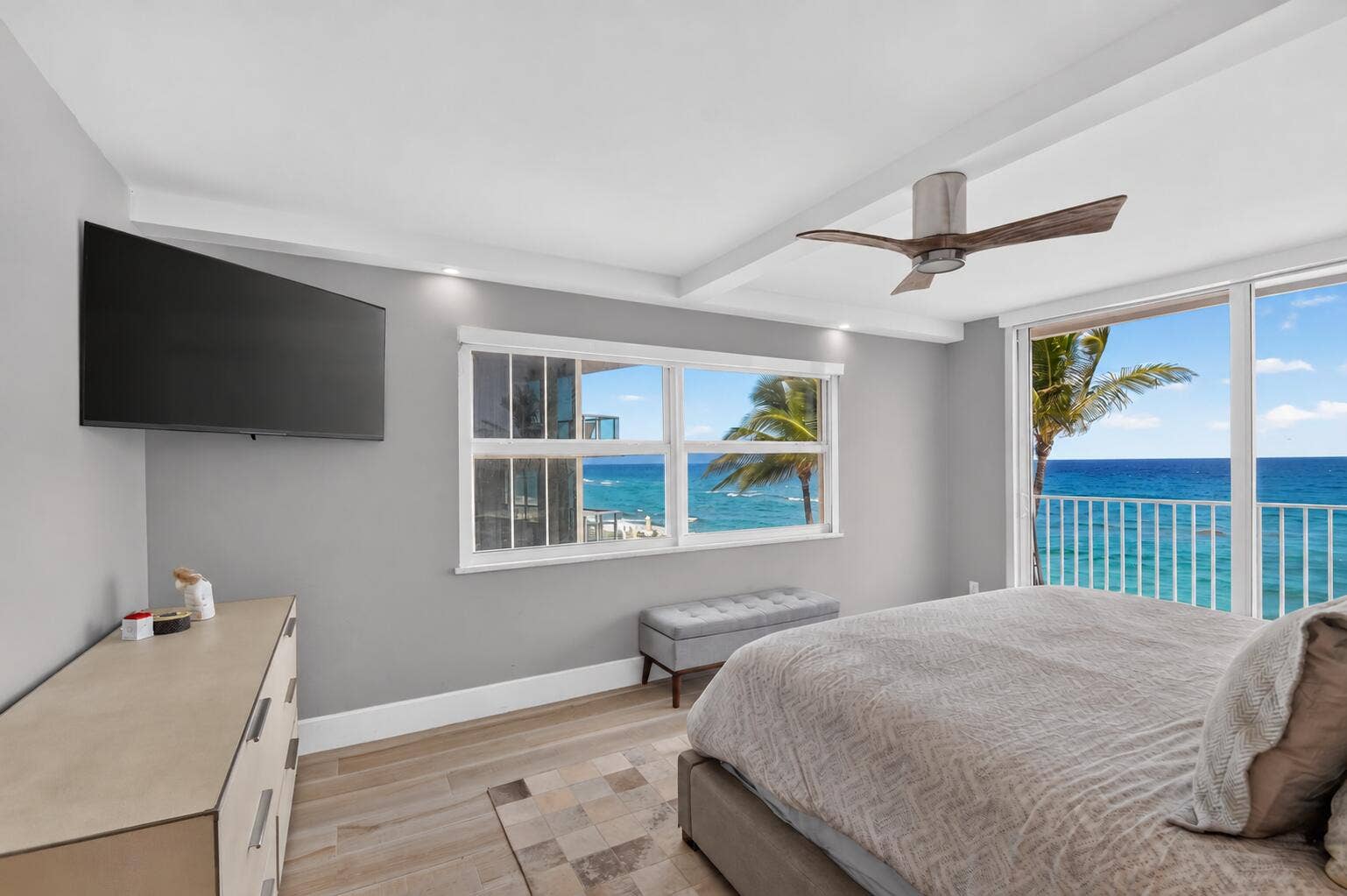 3580 S OCEAN Boulevard, #4F, South Palm Beach, South Palm Beach, FL 33480 Primary Bedroom with Breathtaking Ocean Views