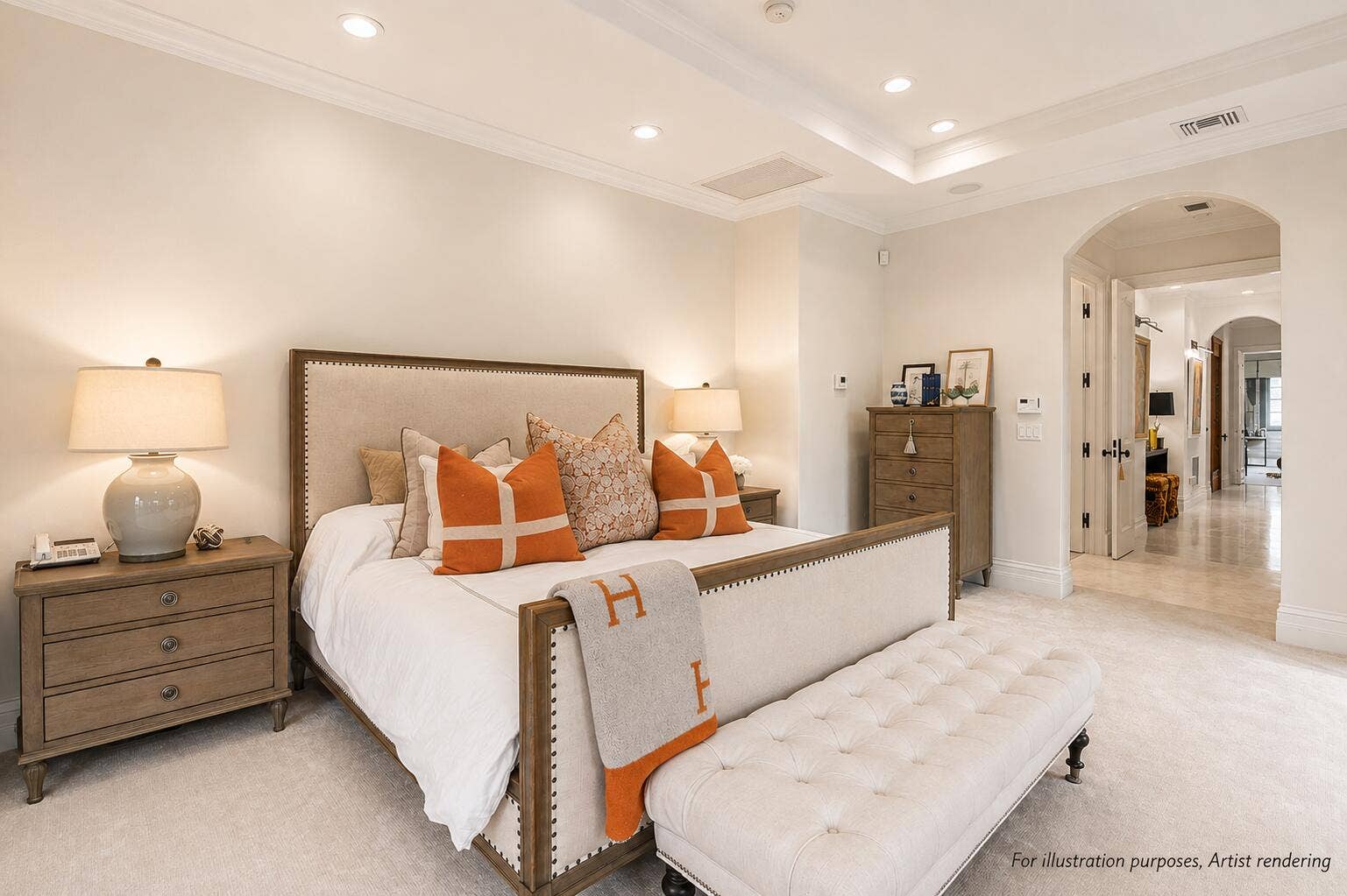 437 Chilean Avenue, Palm Beach, FL 33480 Primary Bedroom Virtually Enhanced