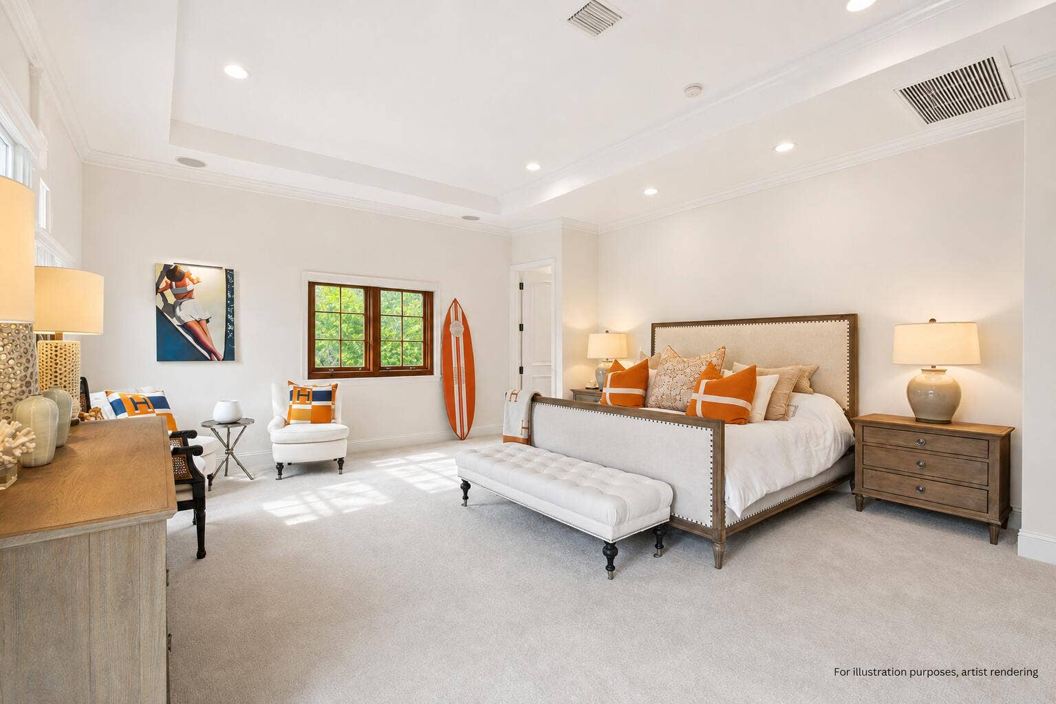 437 Chilean Avenue, Palm Beach, FL 33480 Primary Bedroom Virtually Enhanced