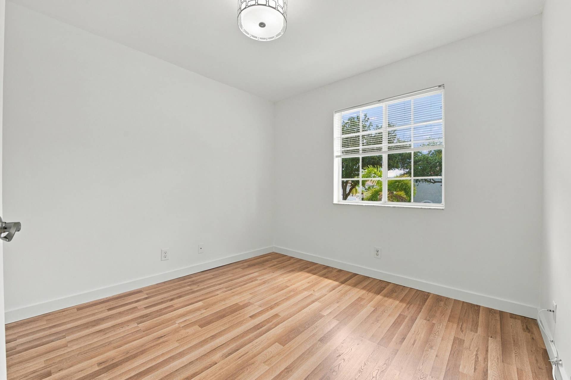 Spacious bedroom with natural light