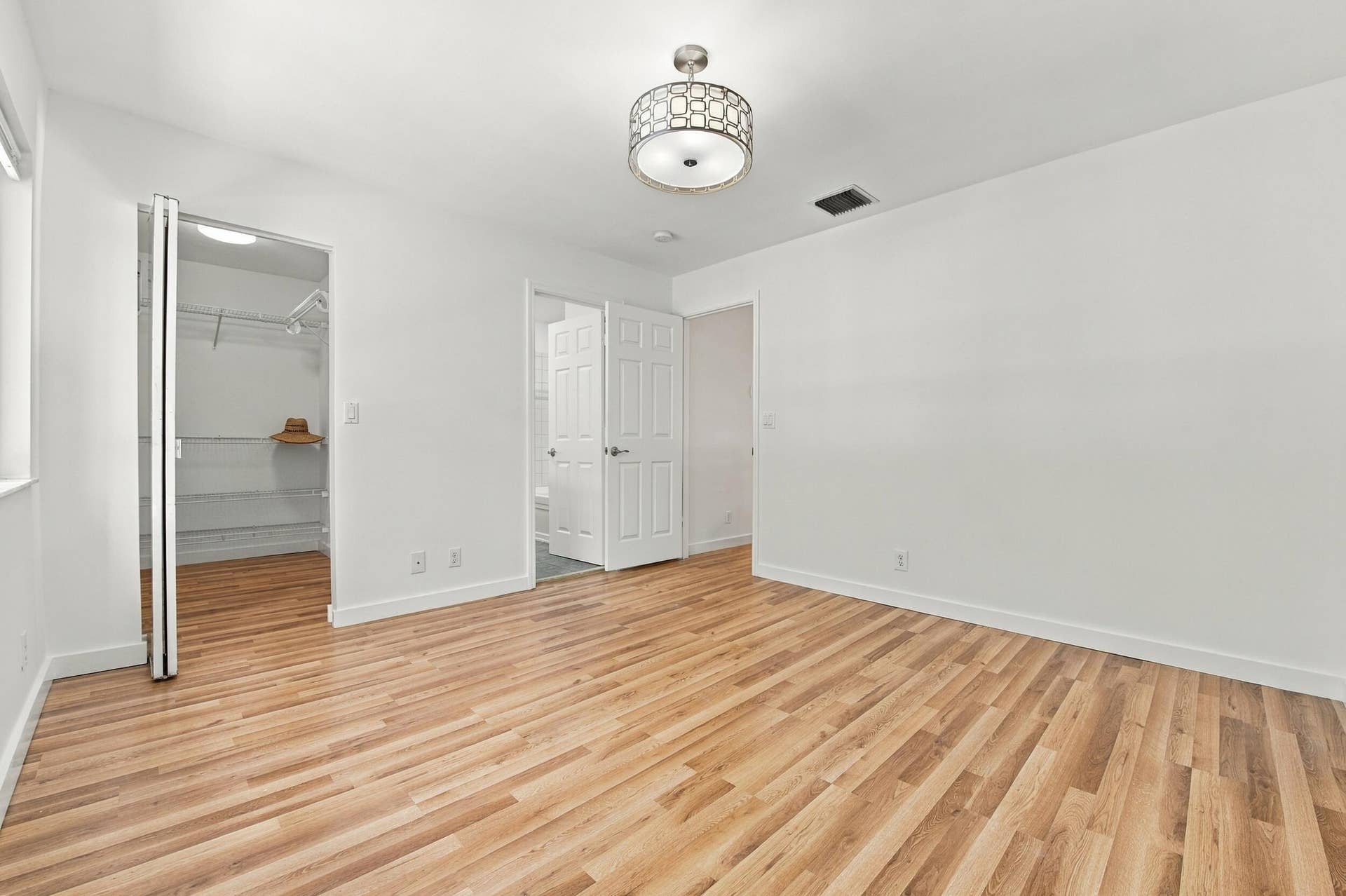 Spacious primary bedroom