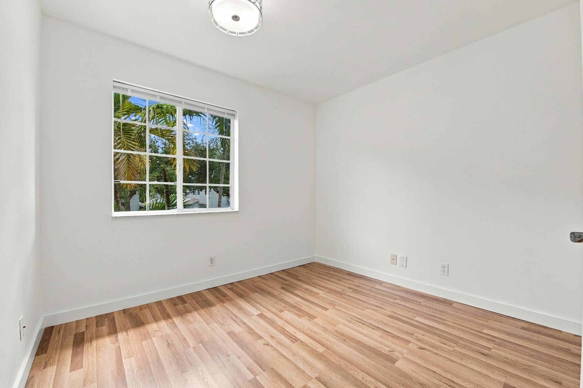 Spacious bedroom with natural light