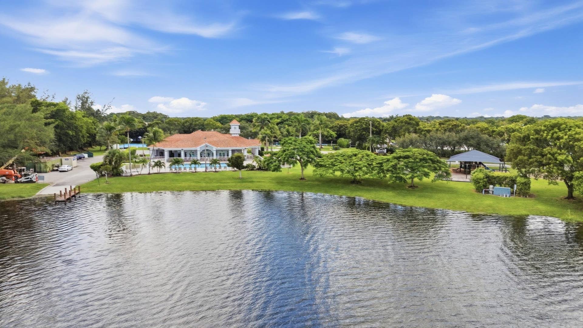 Beautifully landscaped gated Homeowners Association. Our community offers two swimming pools and playgrounds, a tennis court, basketball court, exercise room, barbeque areas, lake, and clubhouse.