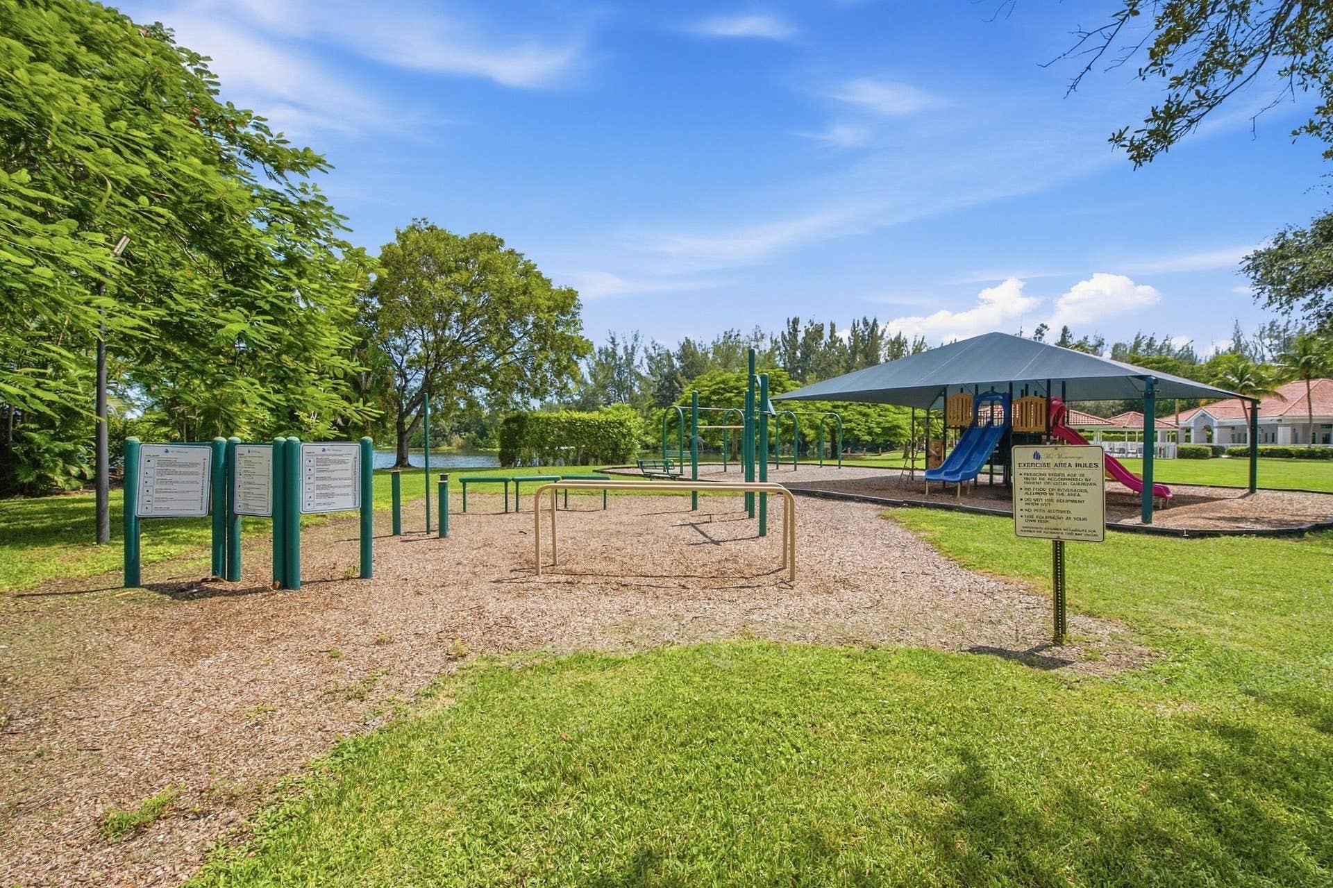 Beautifully landscaped gated Homeowners Association. Our community offers two swimming pools and playgrounds, a tennis court, basketball court, exercise room, barbeque areas, lake, and clubhouse.