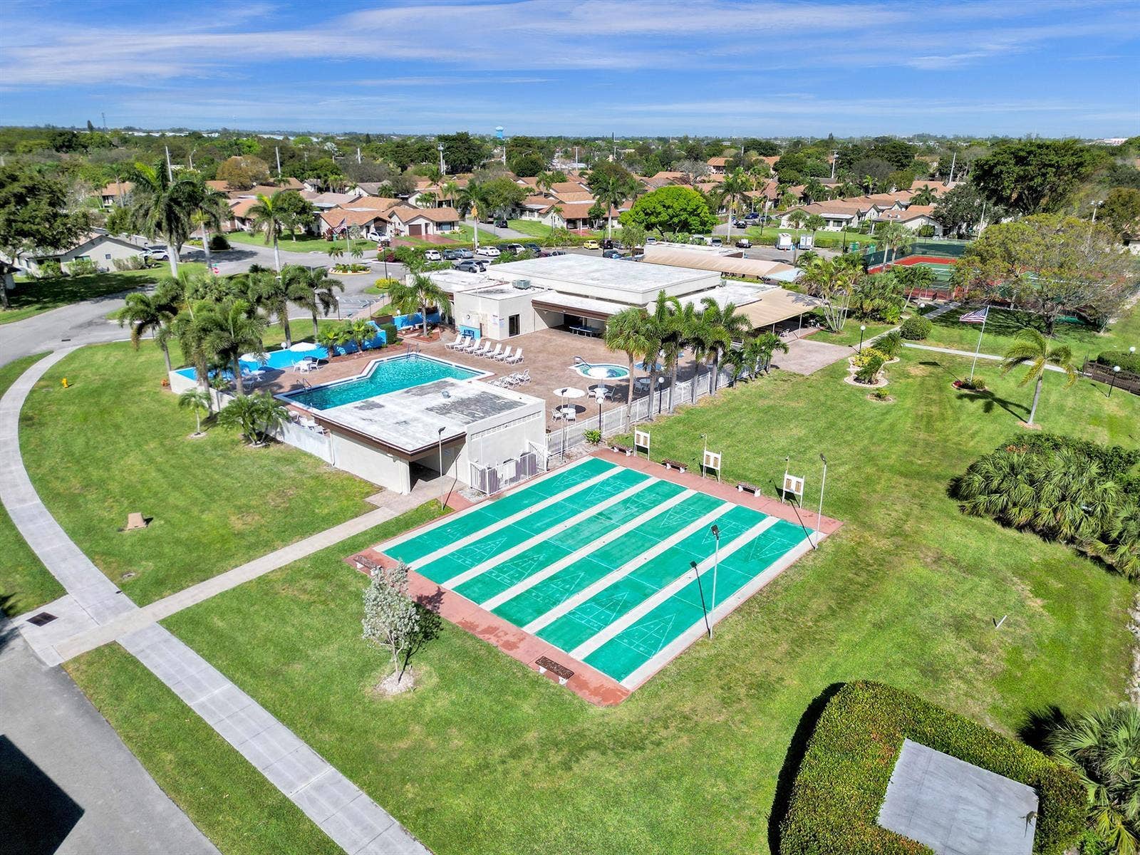 Aerial of the amenities