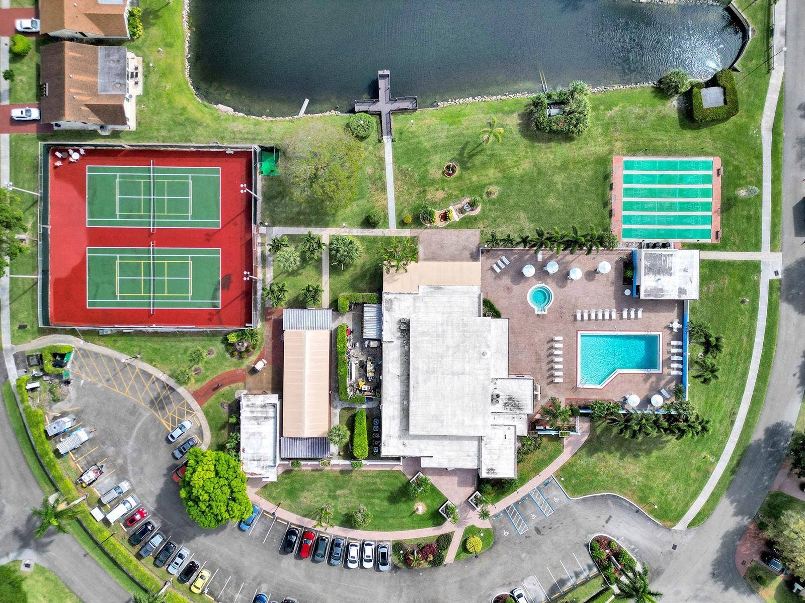 Aerial of the clubhouse