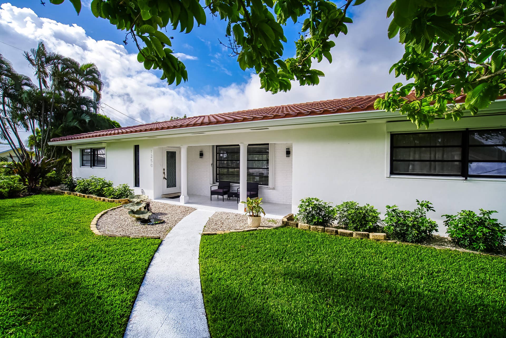 1250 SE 10TH Street, Deerfield Beach, Deerfield Beach, FL 33441 White stucco exterior with a terracotta tile roof