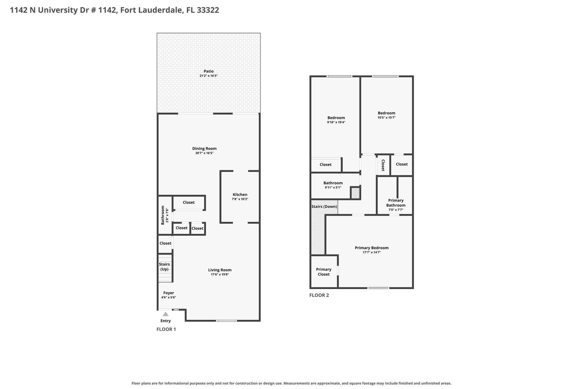 1142 N University Drive, Plantation, FL 33322 1142 floor plan 1