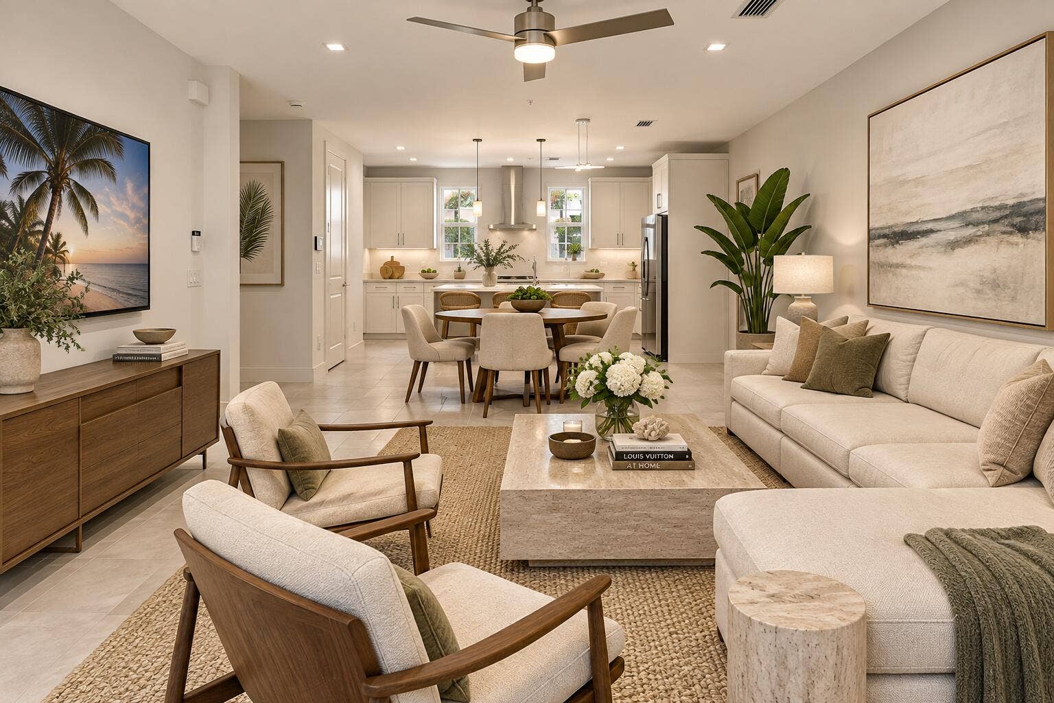 54 Atlantic Grove Way, Delray Beach, FL 33444 artist render of living area