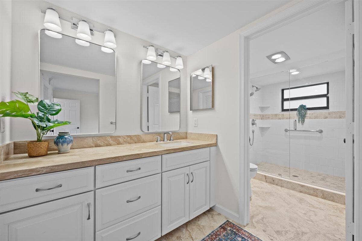 Primary Bathroom Featuring a Vanity