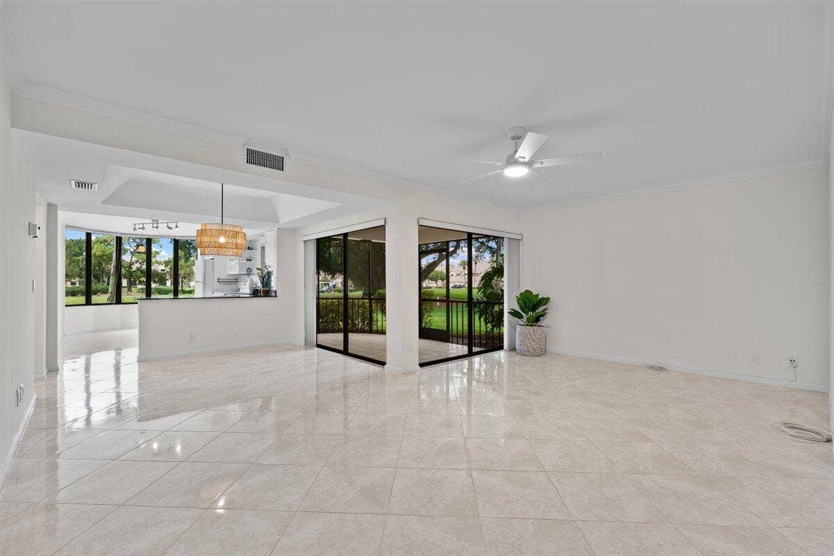 Open Living and Dining Area