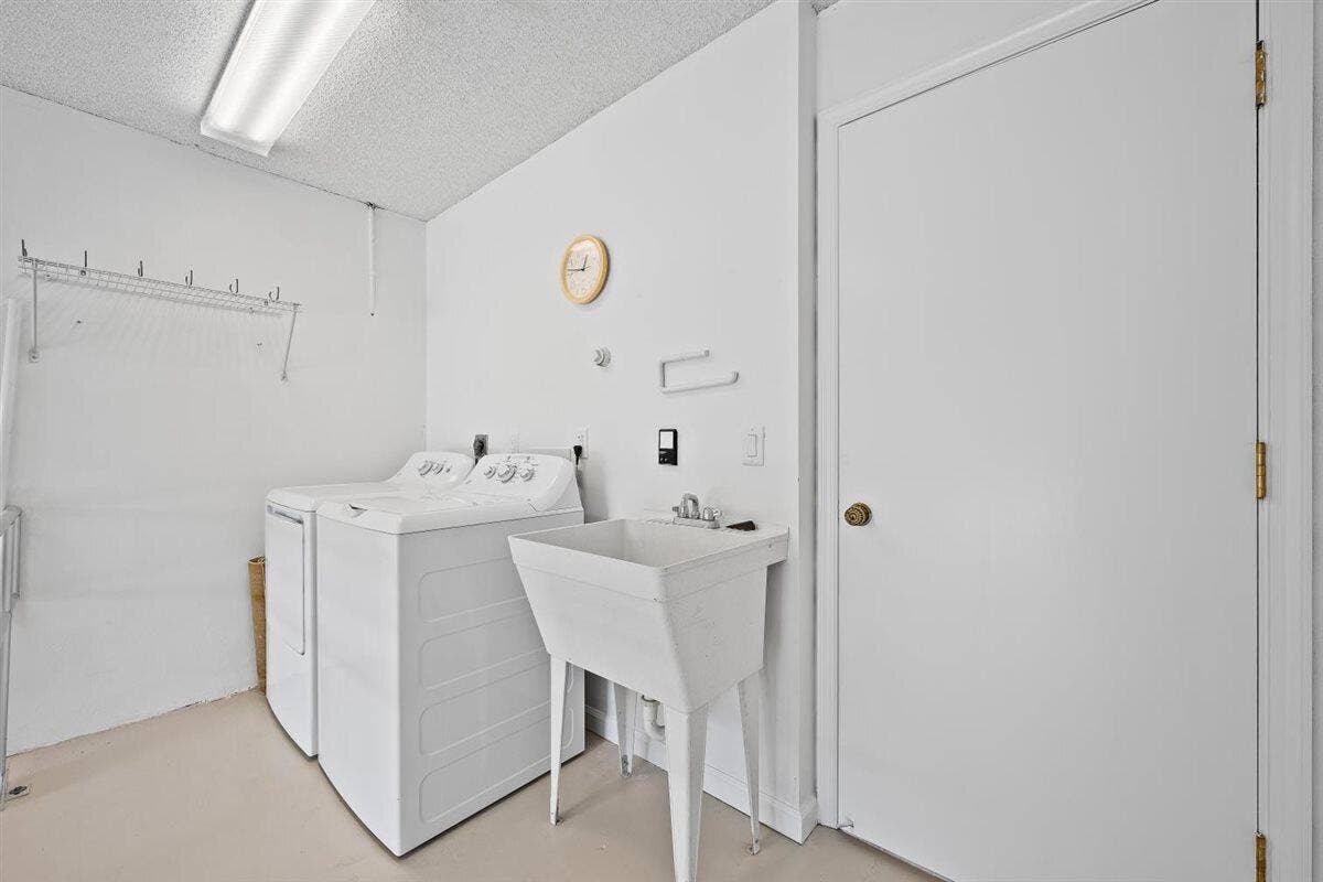 Laundry Area in Garage