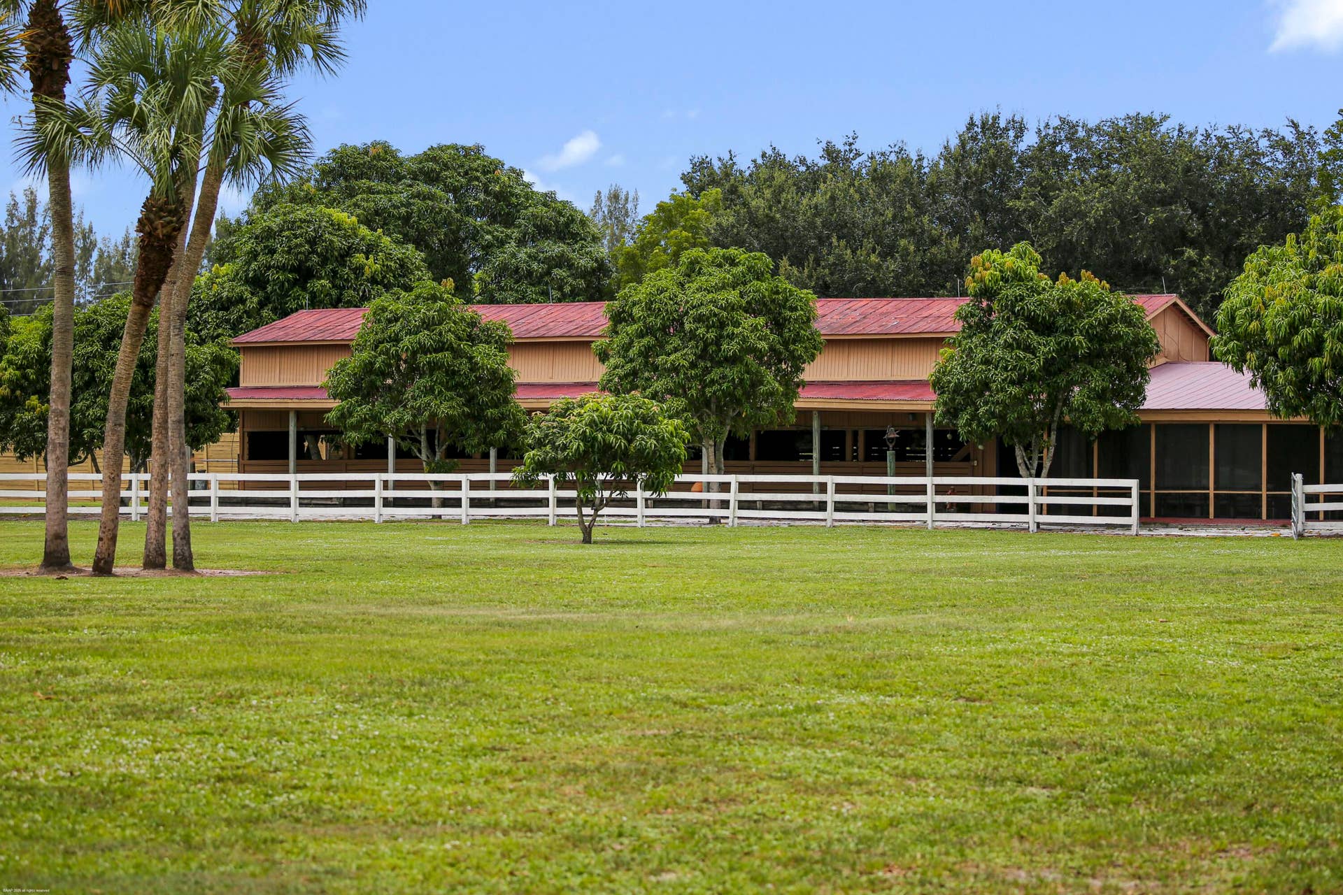 3516 Hanover Circle, Loxahatchee, FL 33470 Front Elevation of the Stable