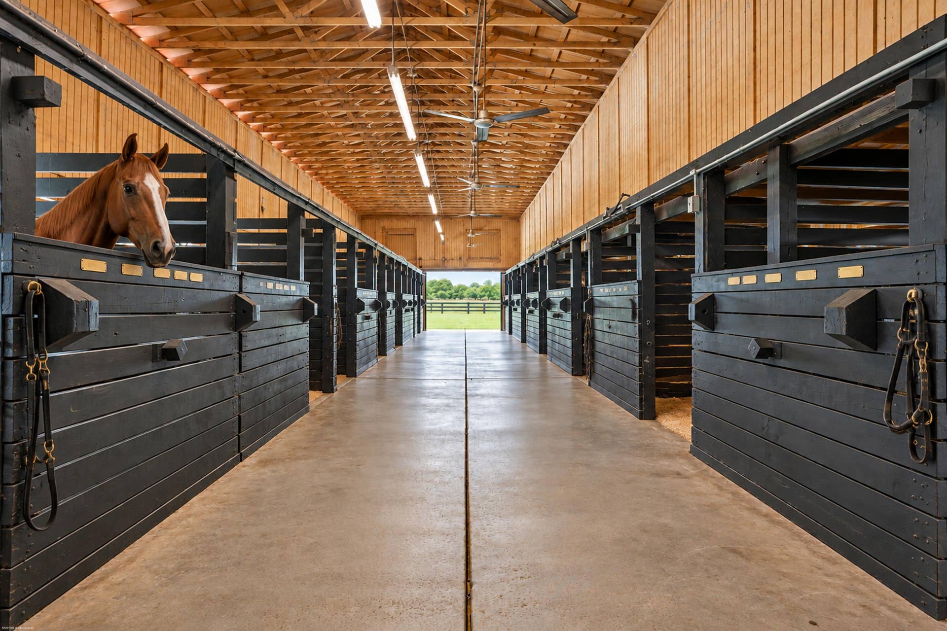 3516 Hanover Circle, Loxahatchee, FL 33470 Center Aisle Stable