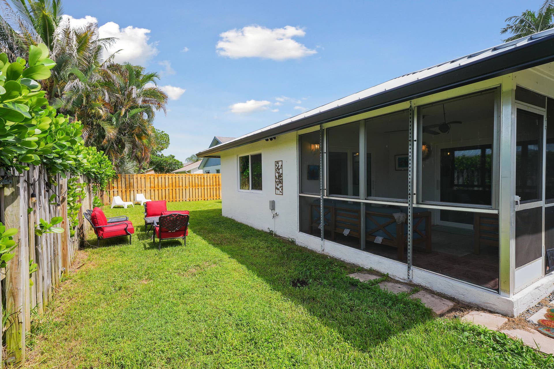 129 Stillwater Circle, Jupiter, FL 33458 Backyard from Lanai