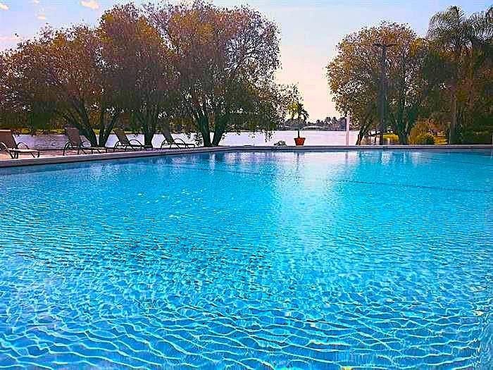 Resort pool, lakeside, for all Bonaventure residents at the Bonaventure Club.