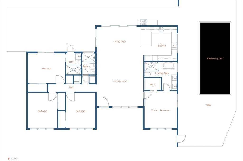 2000 CORAL GARDENS Drive, Wilton Manors, FL 33306 2000 Coral Gardens Floor Plan