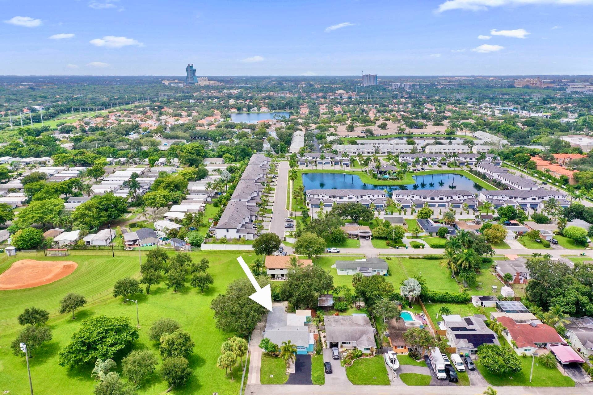 5081 SW 29TH Way, Dania Beach, FL 33312 Aerial. View. West