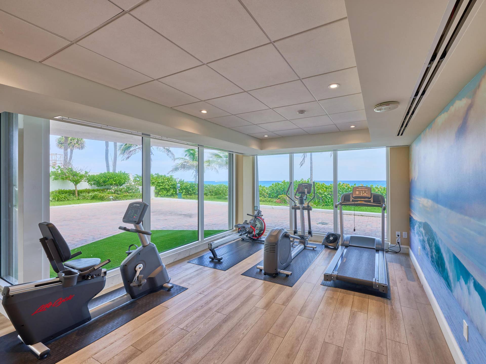 3211 S Ocean Boulevard, #403, Highland Beach, FL 33487 exercise on the beach View