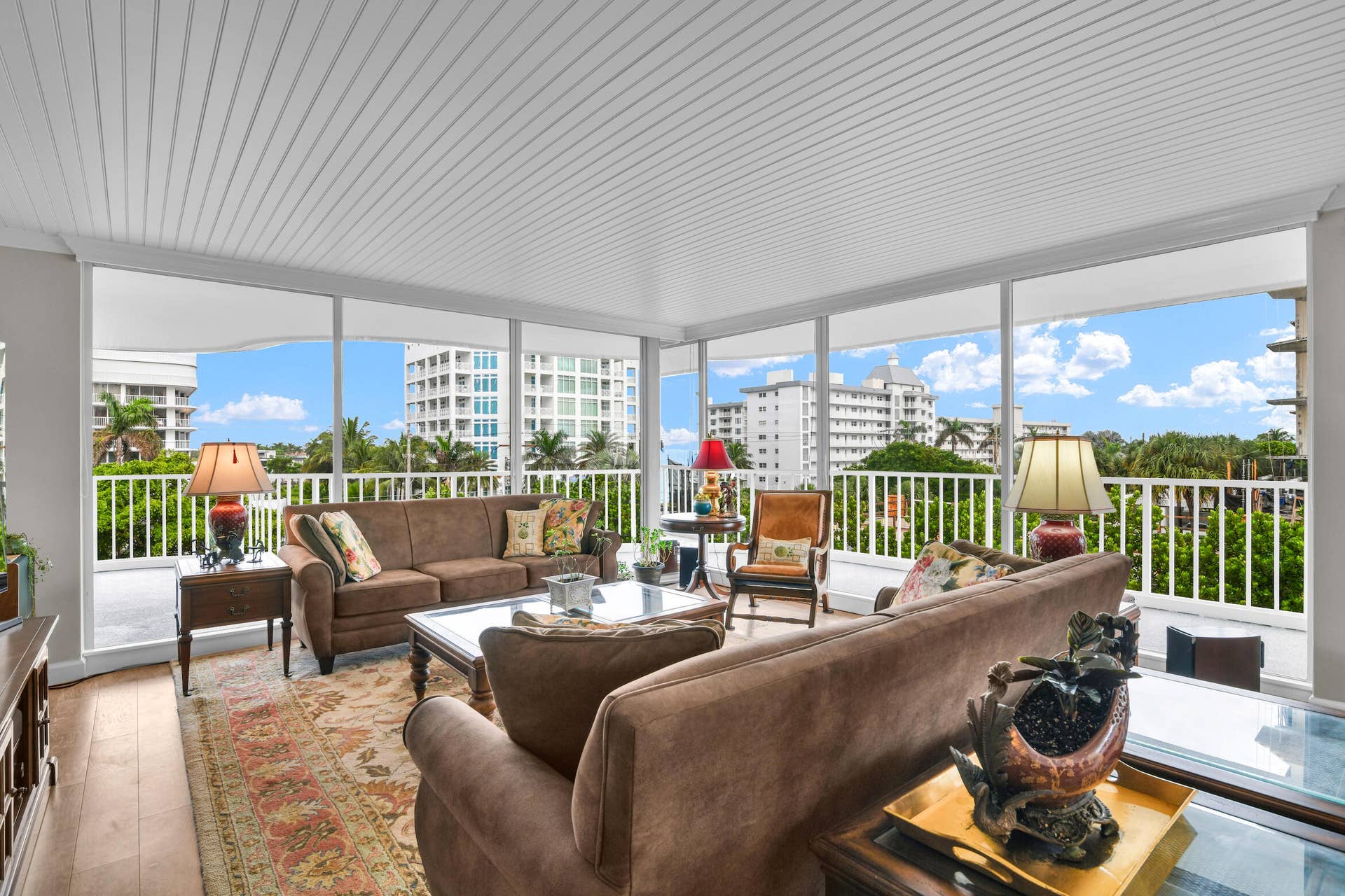 3211 S Ocean Boulevard, #403, Highland Beach, FL 33487 Living room West vies