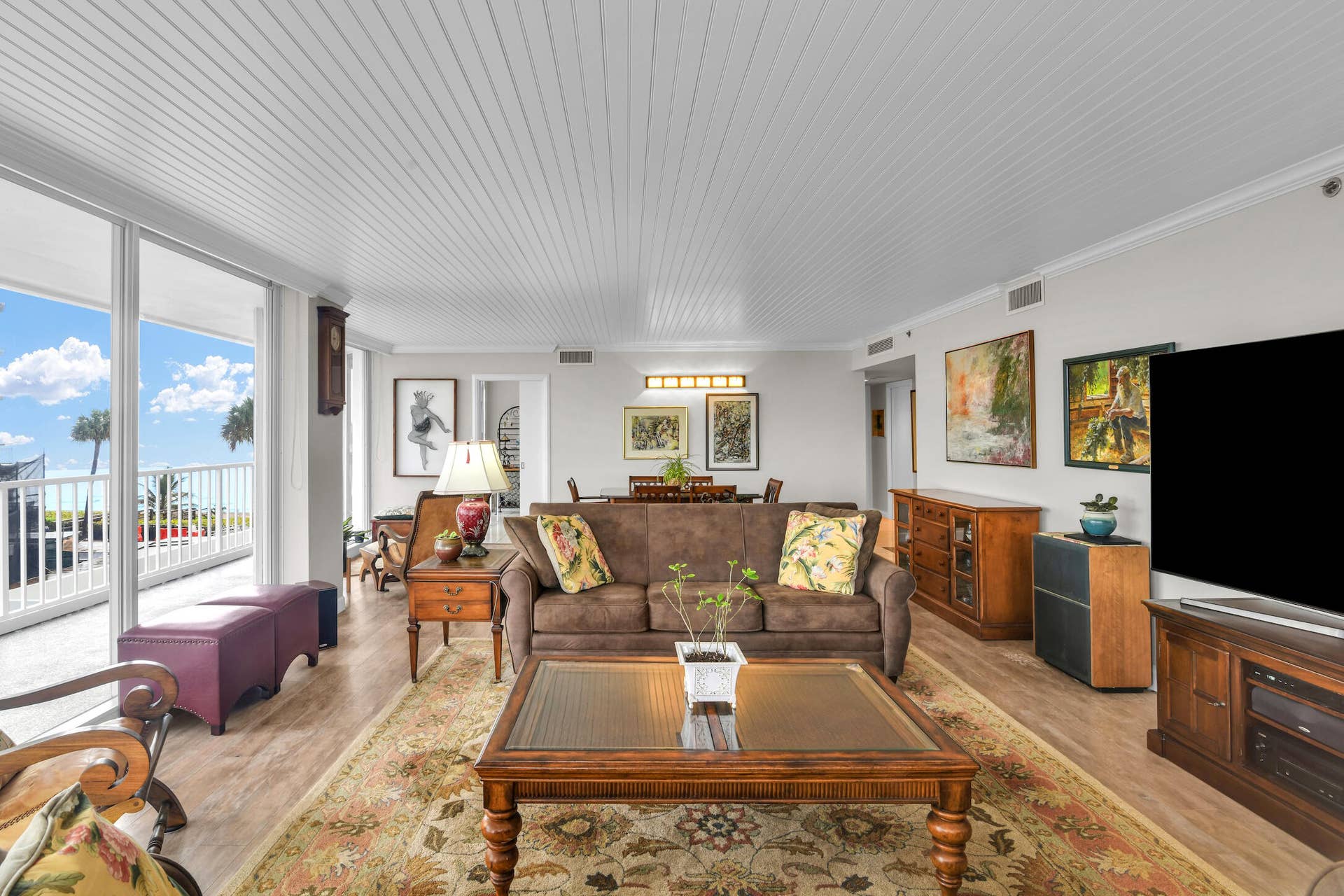 3211 S Ocean Boulevard, #403, Highland Beach, FL 33487 living room East view
